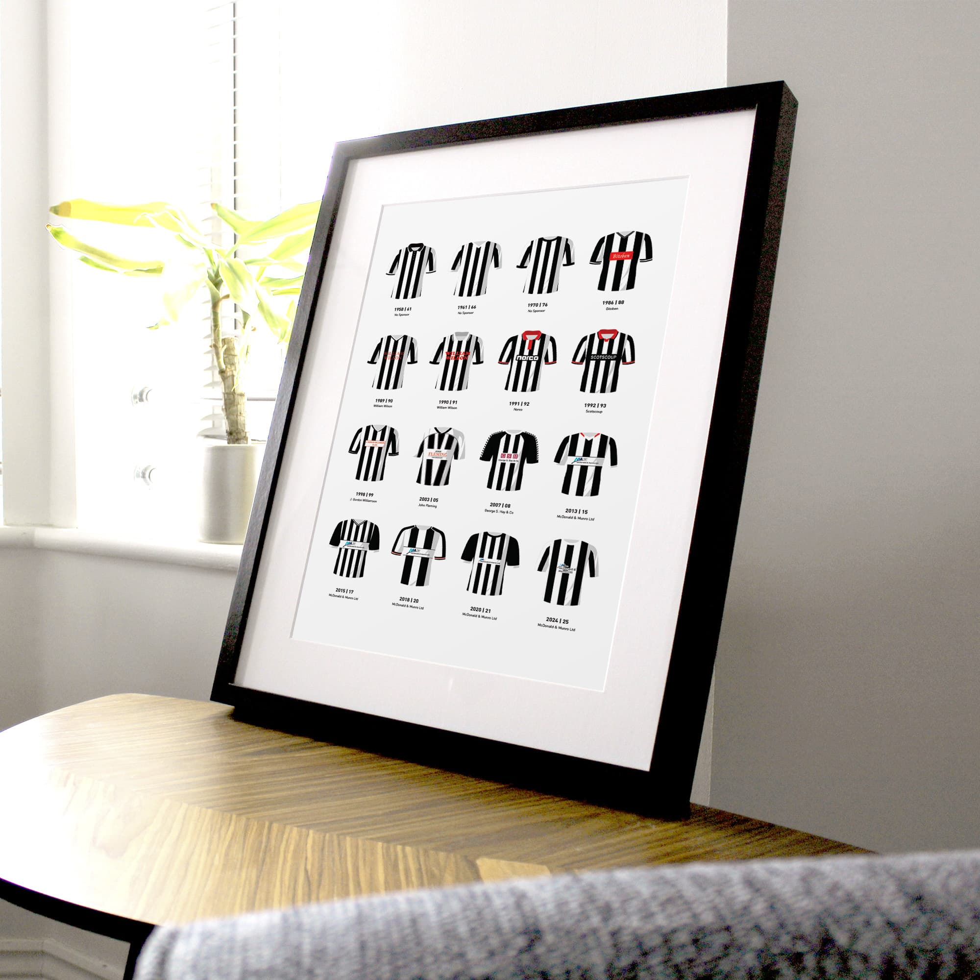 Elgin Classic Kits Football Team Print