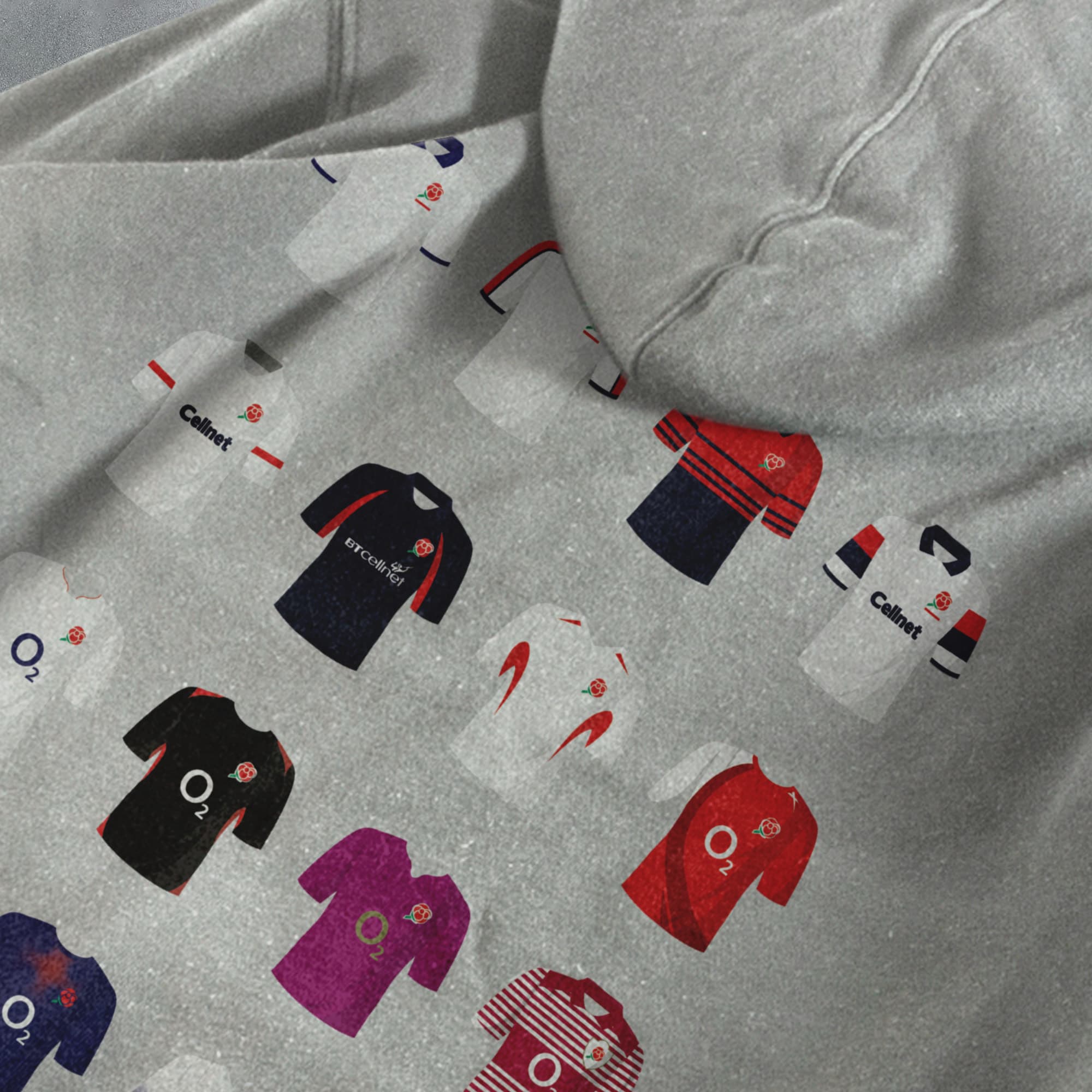 England Rugby Union Classic Kits Hoodie