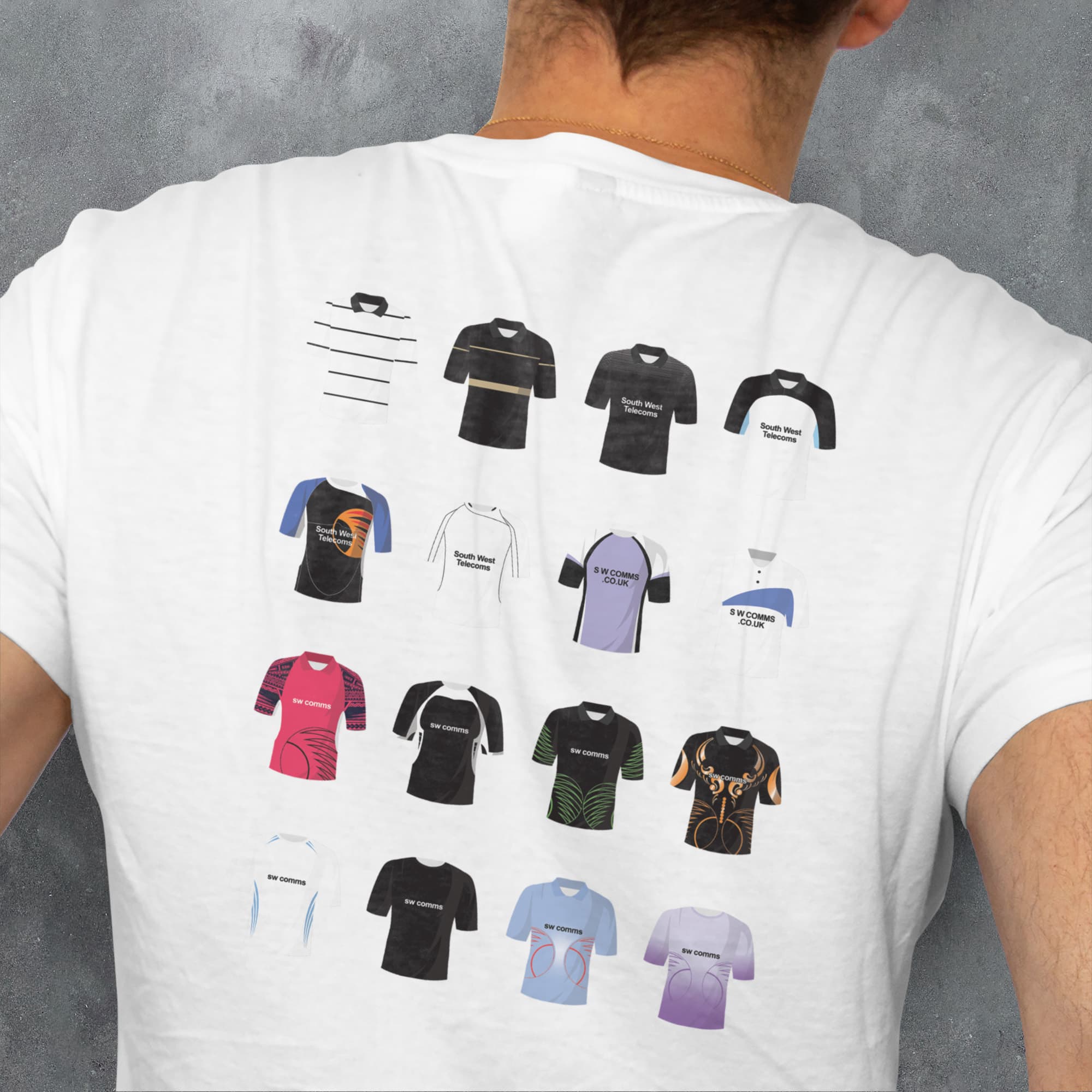 Exeter Rugby Union Classic Kits T-Shirt Gift