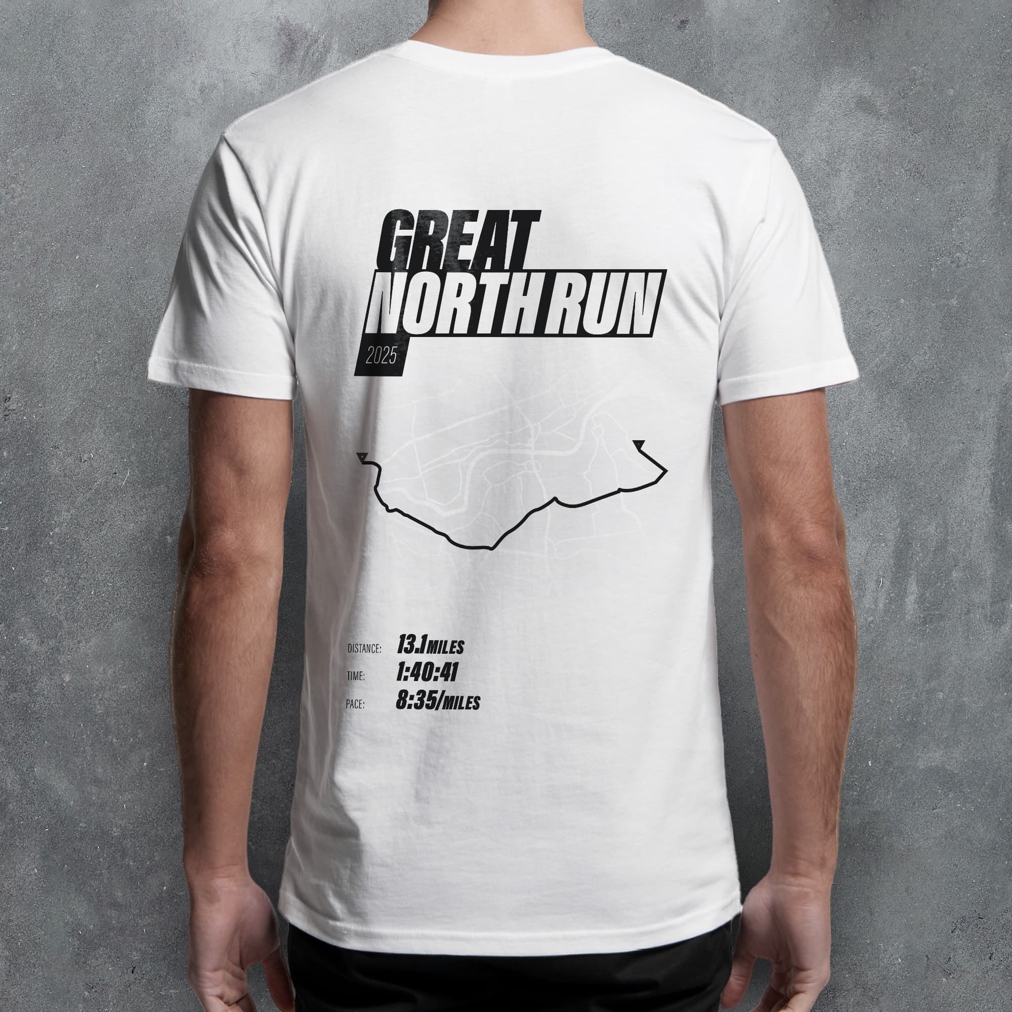 PERSONALISED Great North Run Finishers 'Amazing Pace' T-Shirt