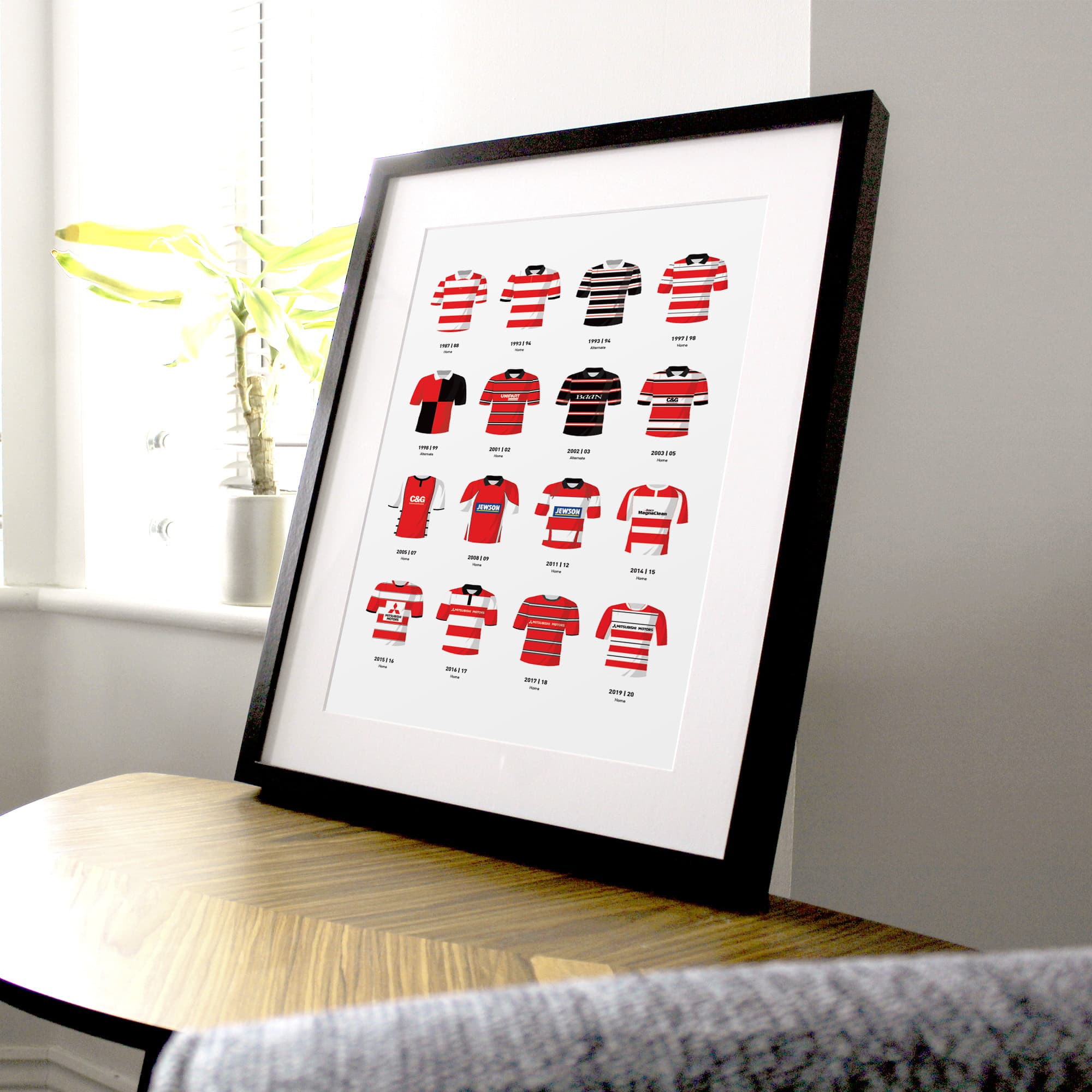 Gloucester Classic Kits Rugby Union Team Print