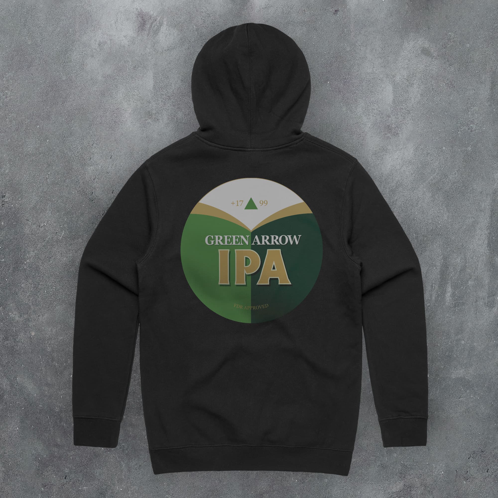 Fantasy League Football FPL 'Off The Bar' Green Arrow IPA Hoodie