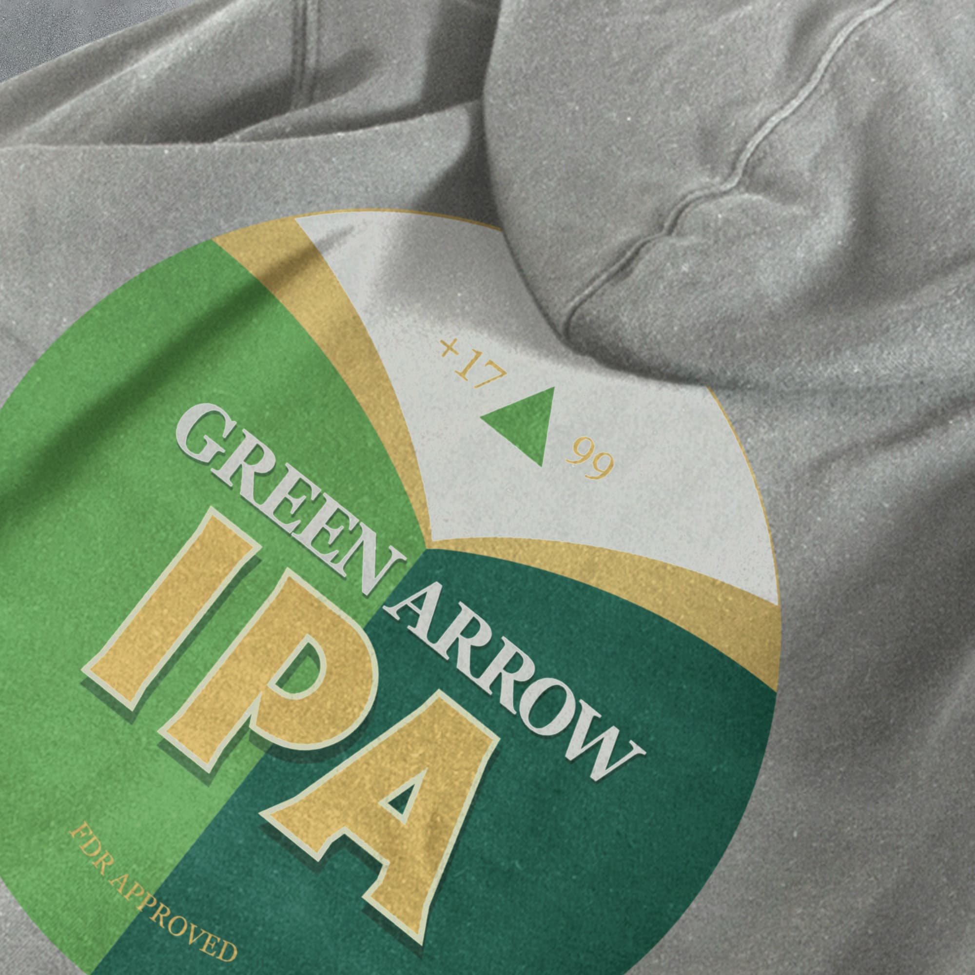 Fantasy League Football FPL 'Off The Bar' Green Arrow IPA Hoodie