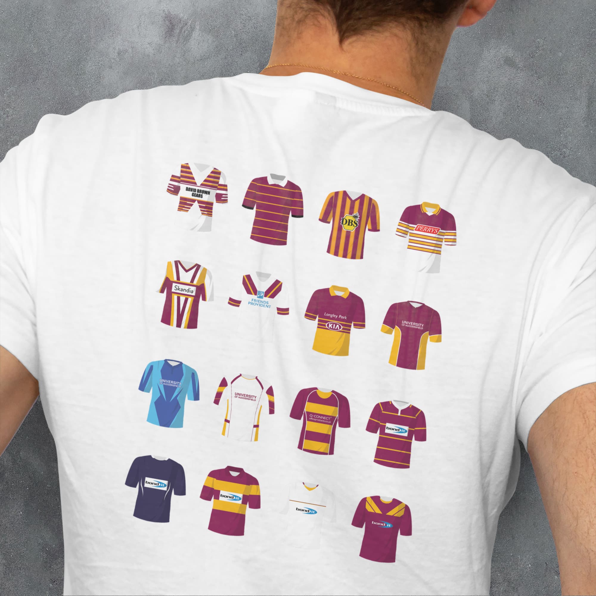 Huddersfield Rugby League Classic Kits T-Shirt