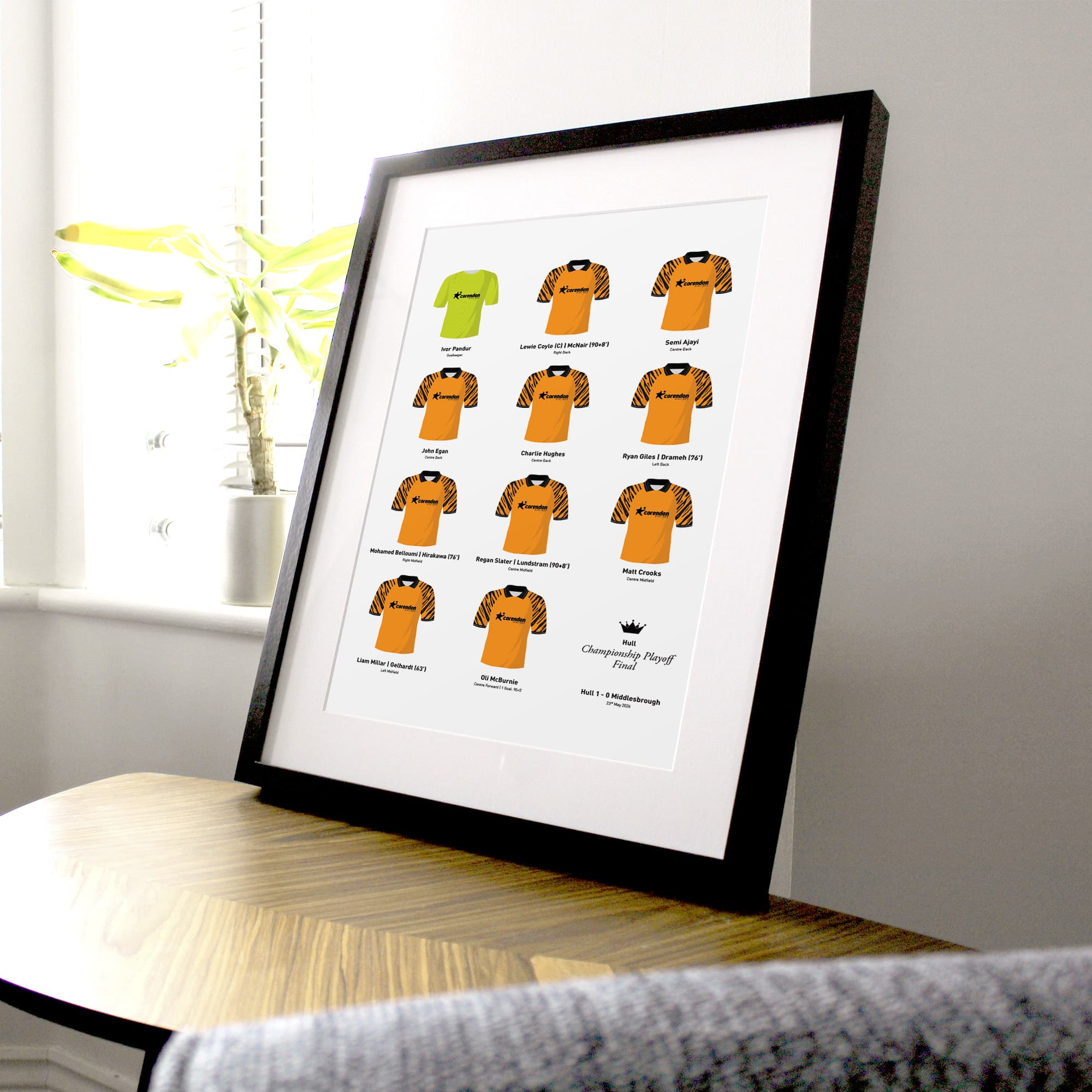 Hull 2026 Championship Playoff Final Football Team Print