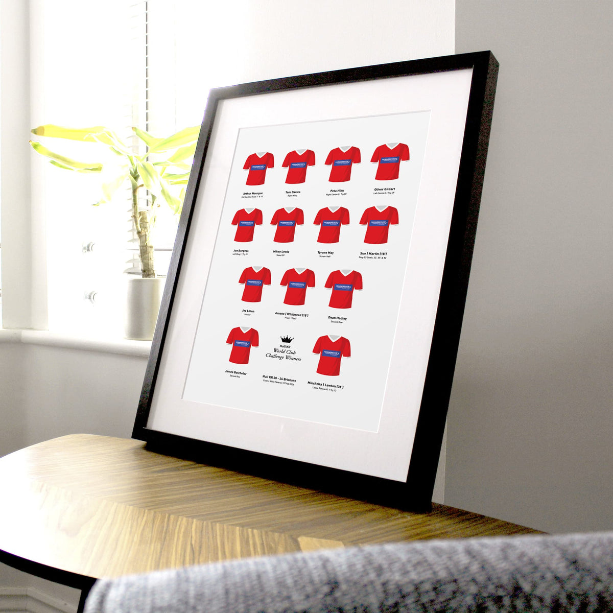 Hull KR Rugby League 2026 World Club Challenge Winners Team Print