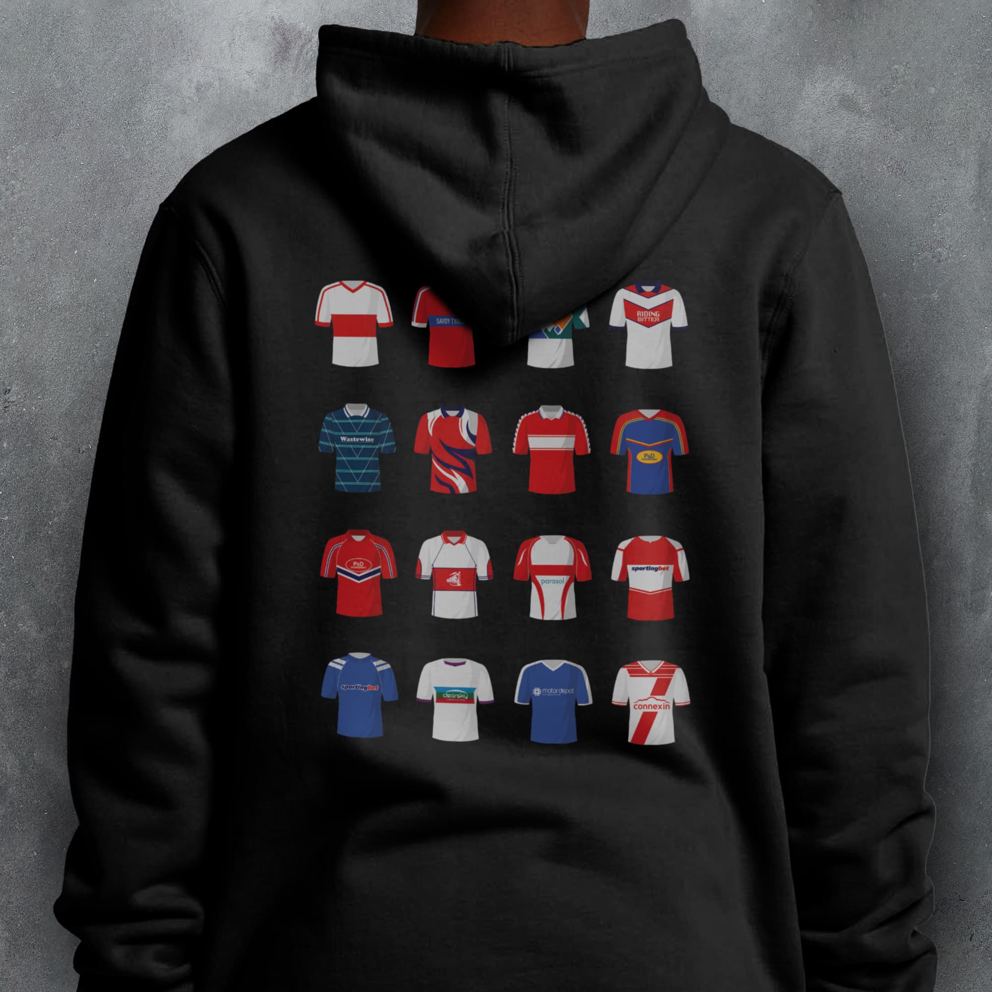 Hull KR Rugby League Classic Kits Hoodie