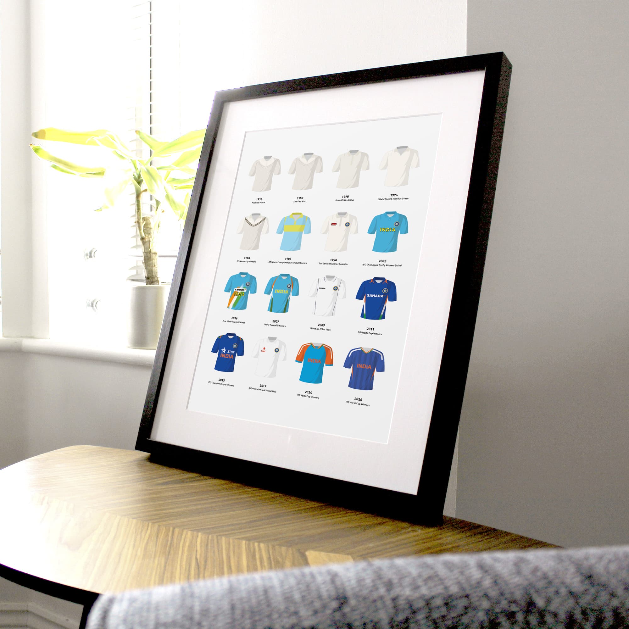 India Classic Kits Cricket Team Print