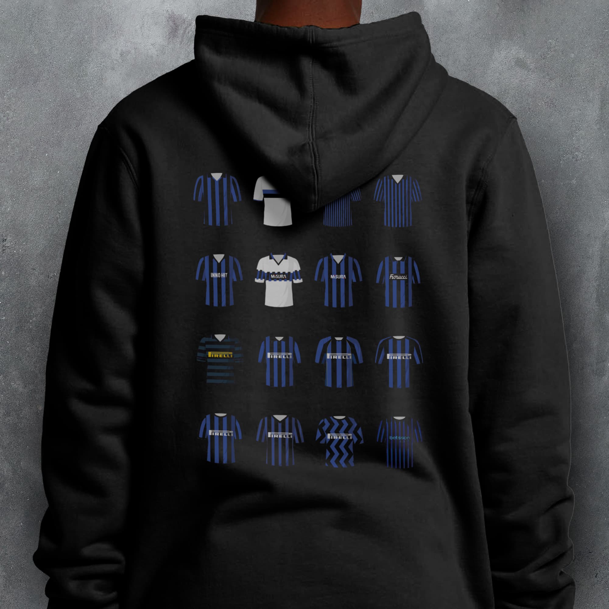Inter Classic Kits Football Hoodie