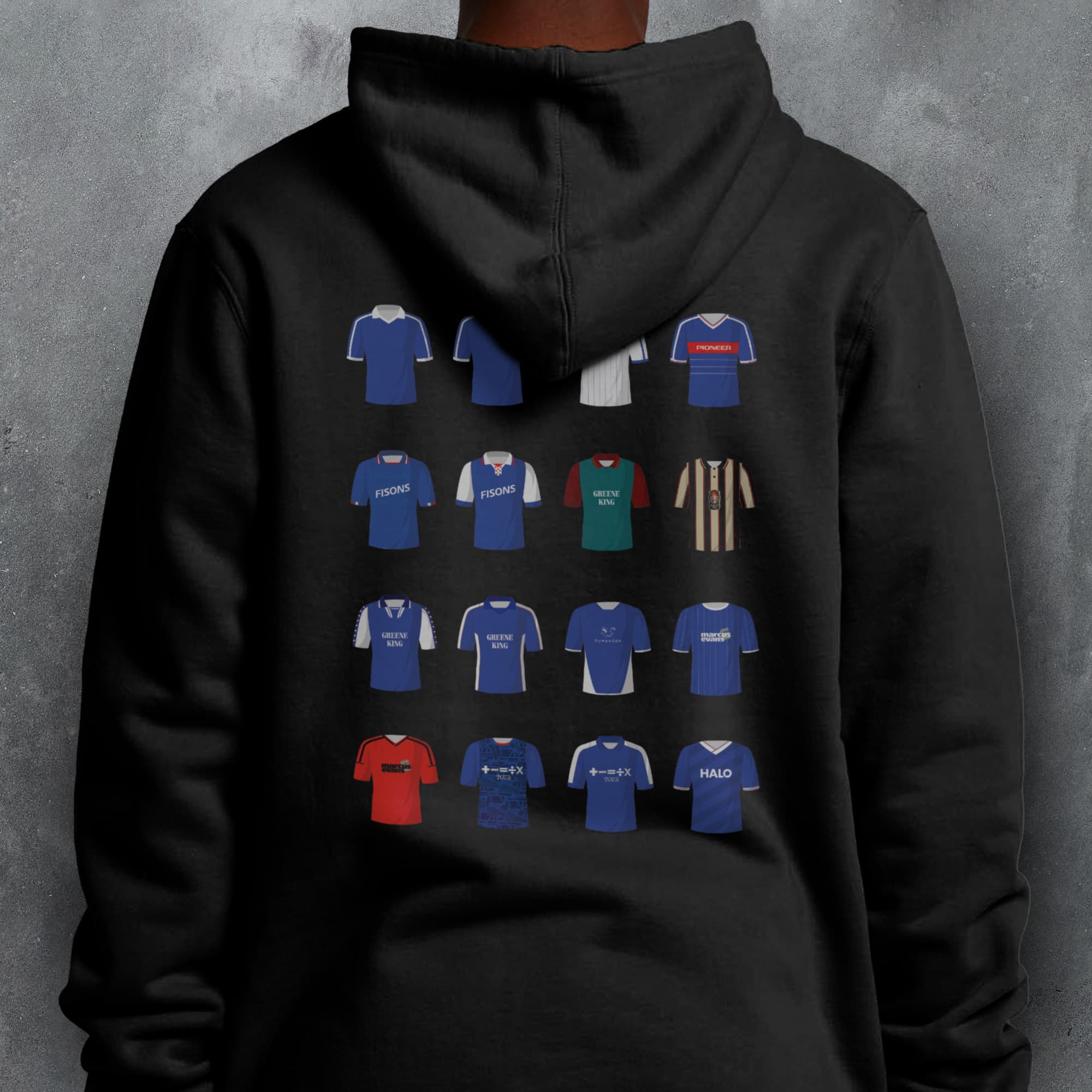 Ipswich Classic Kits Football Hoodie