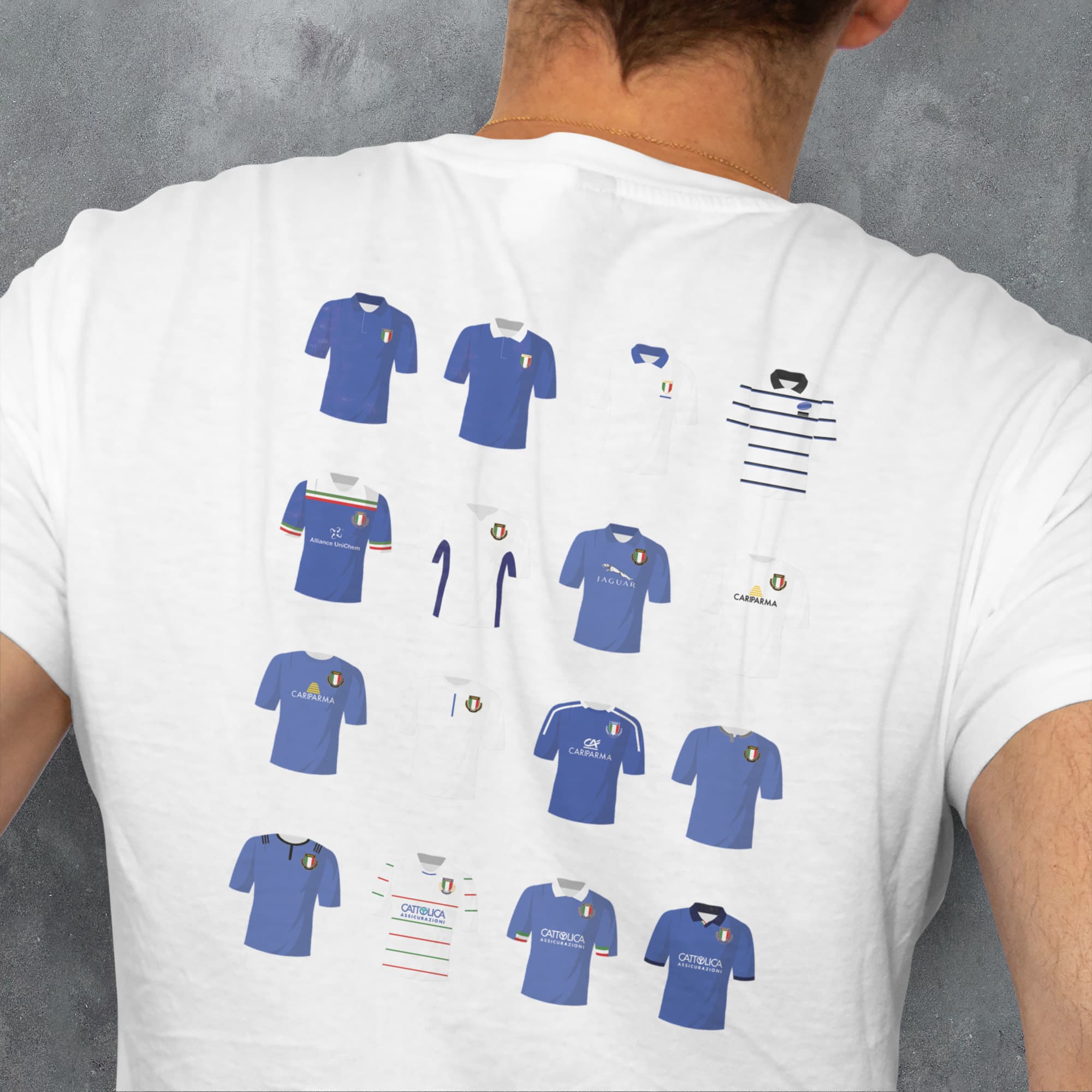 Italy Rugby Union Classic Kits T-Shirt