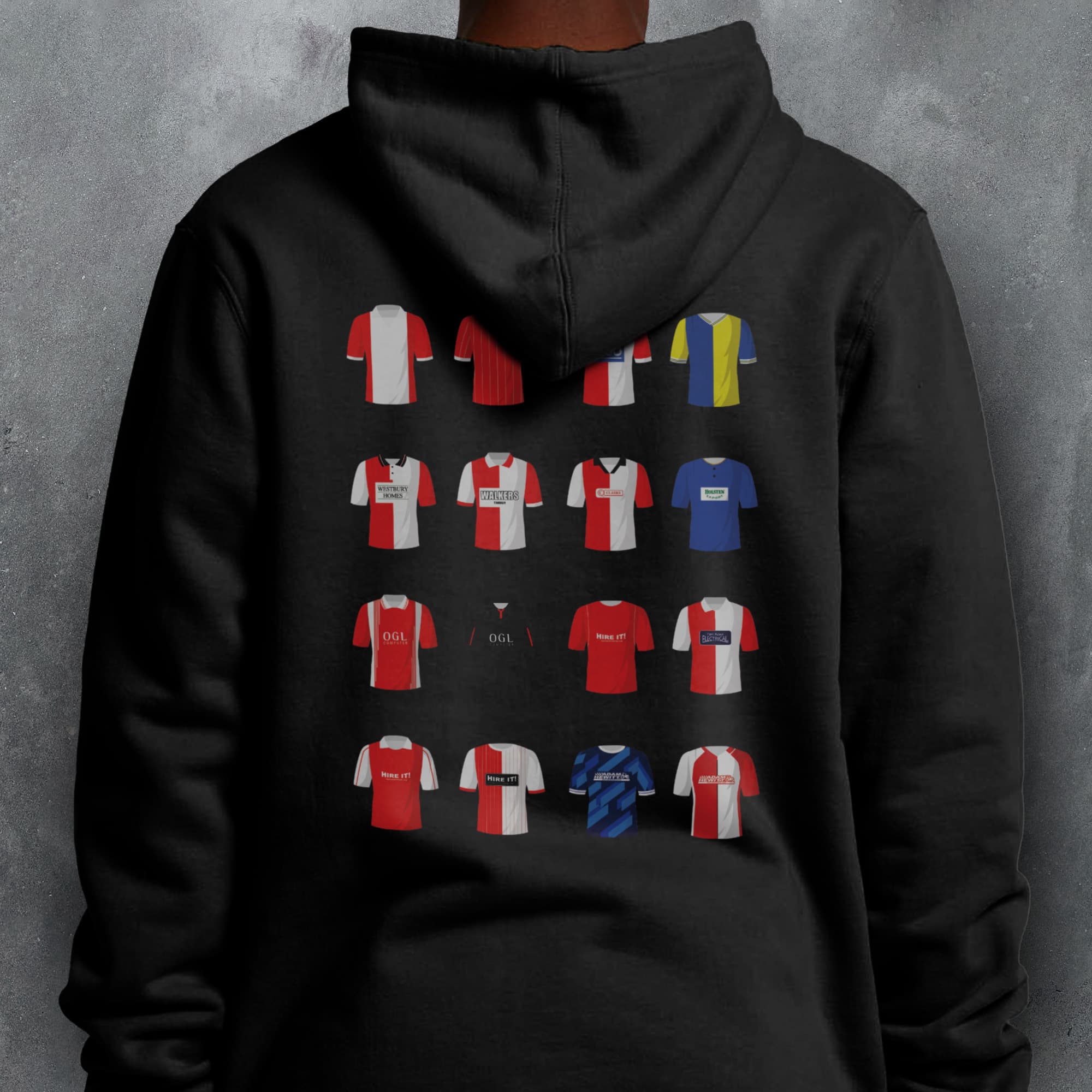 Kidderminster Classic Kits Football Hoodie