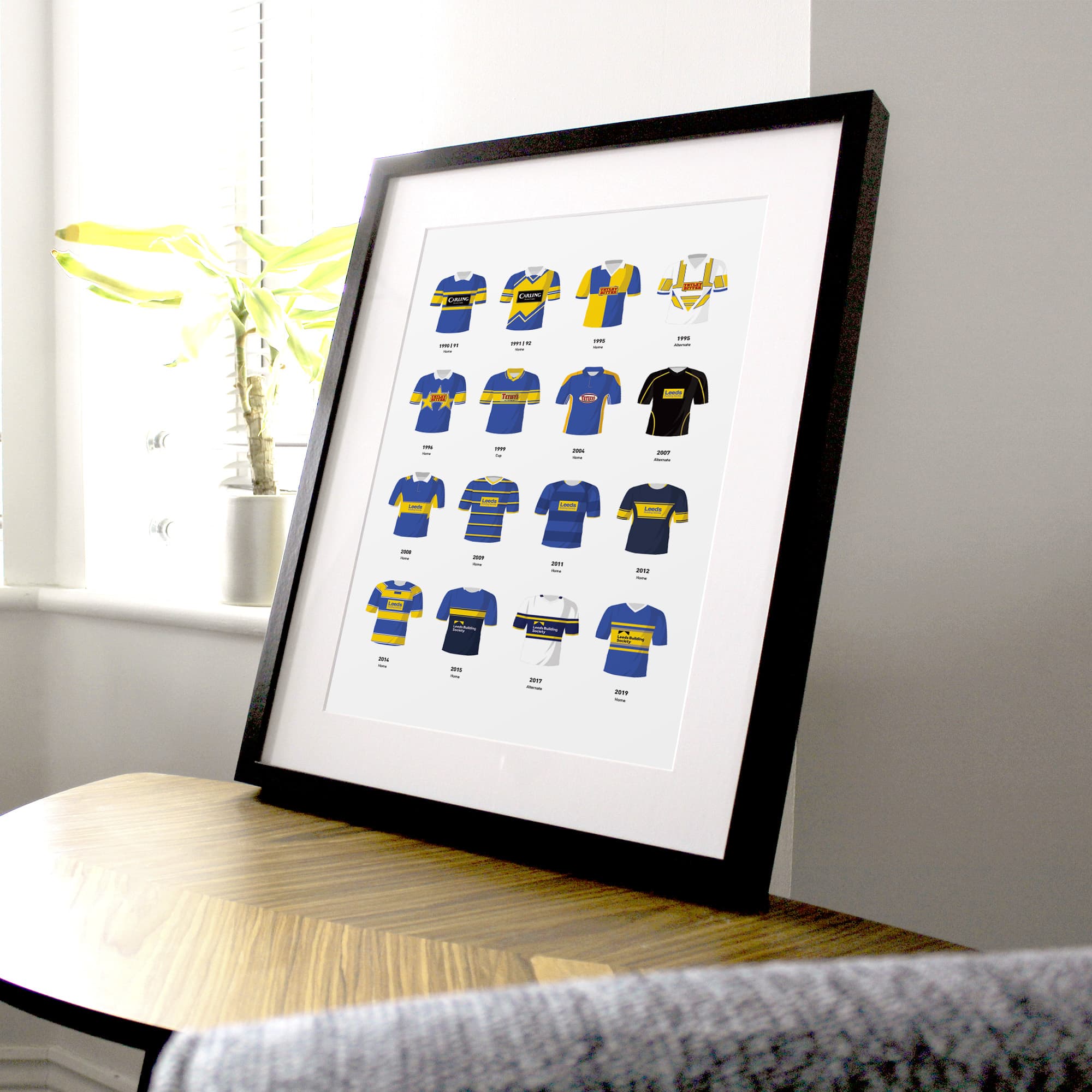 Leeds Classic Kits Rugby League Team Print