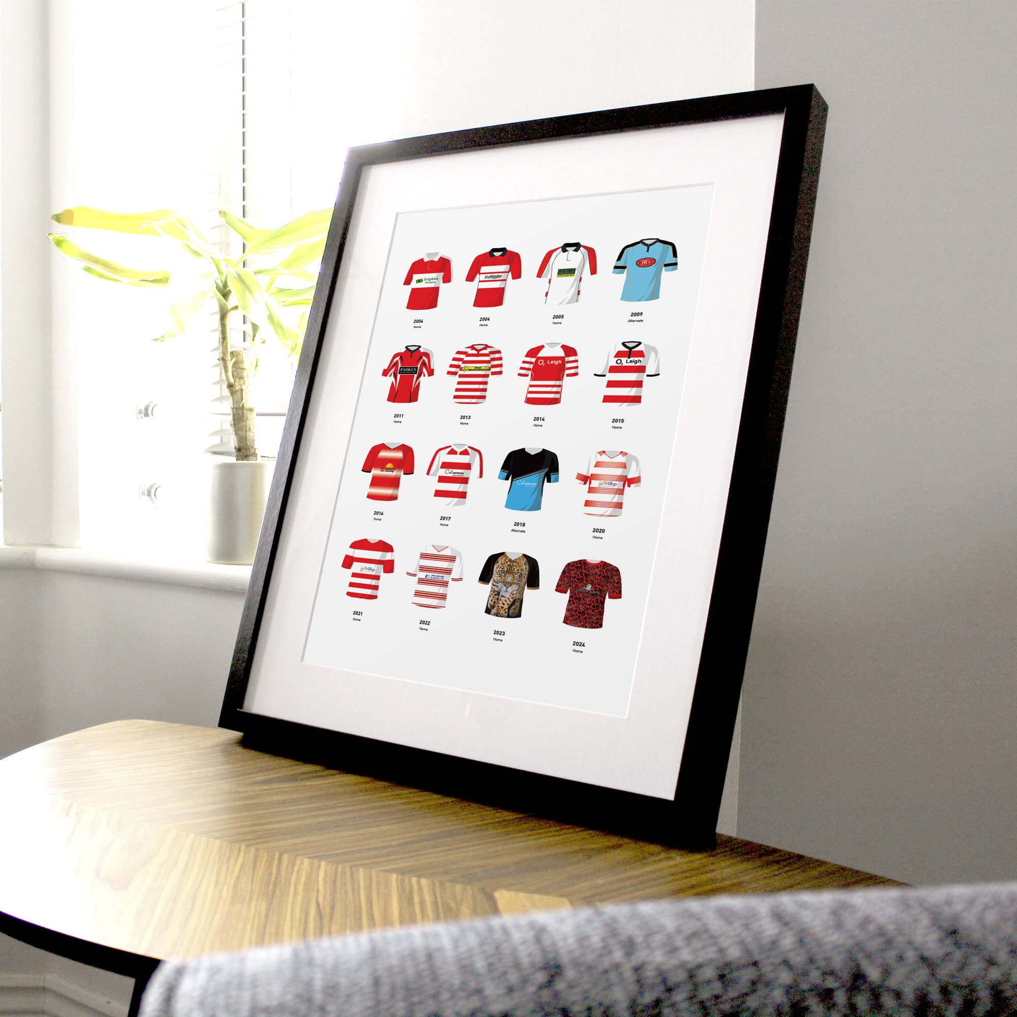 Leigh Classic Kits Rugby League Team Print