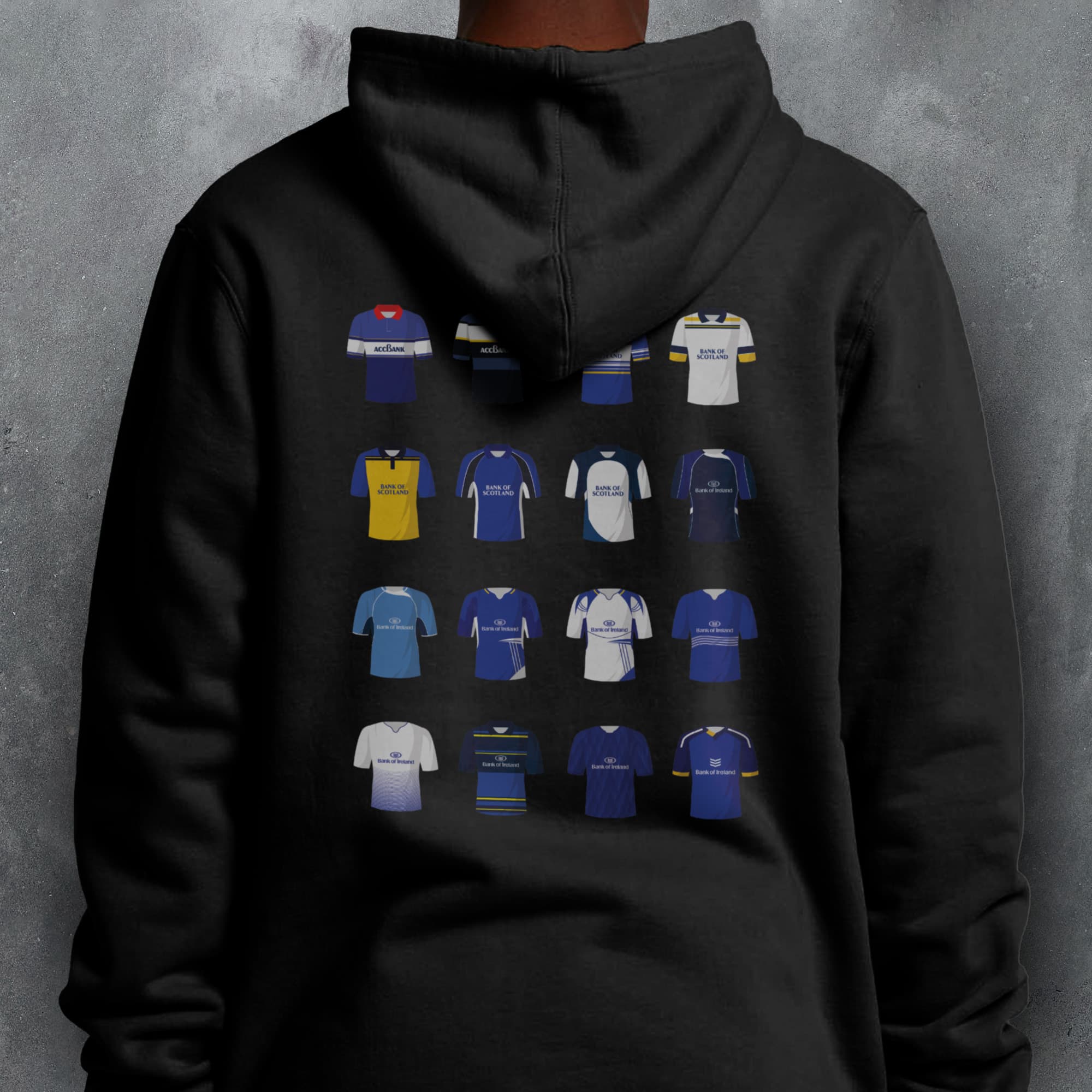Leinster Rugby Union Classic Kits Hoodie