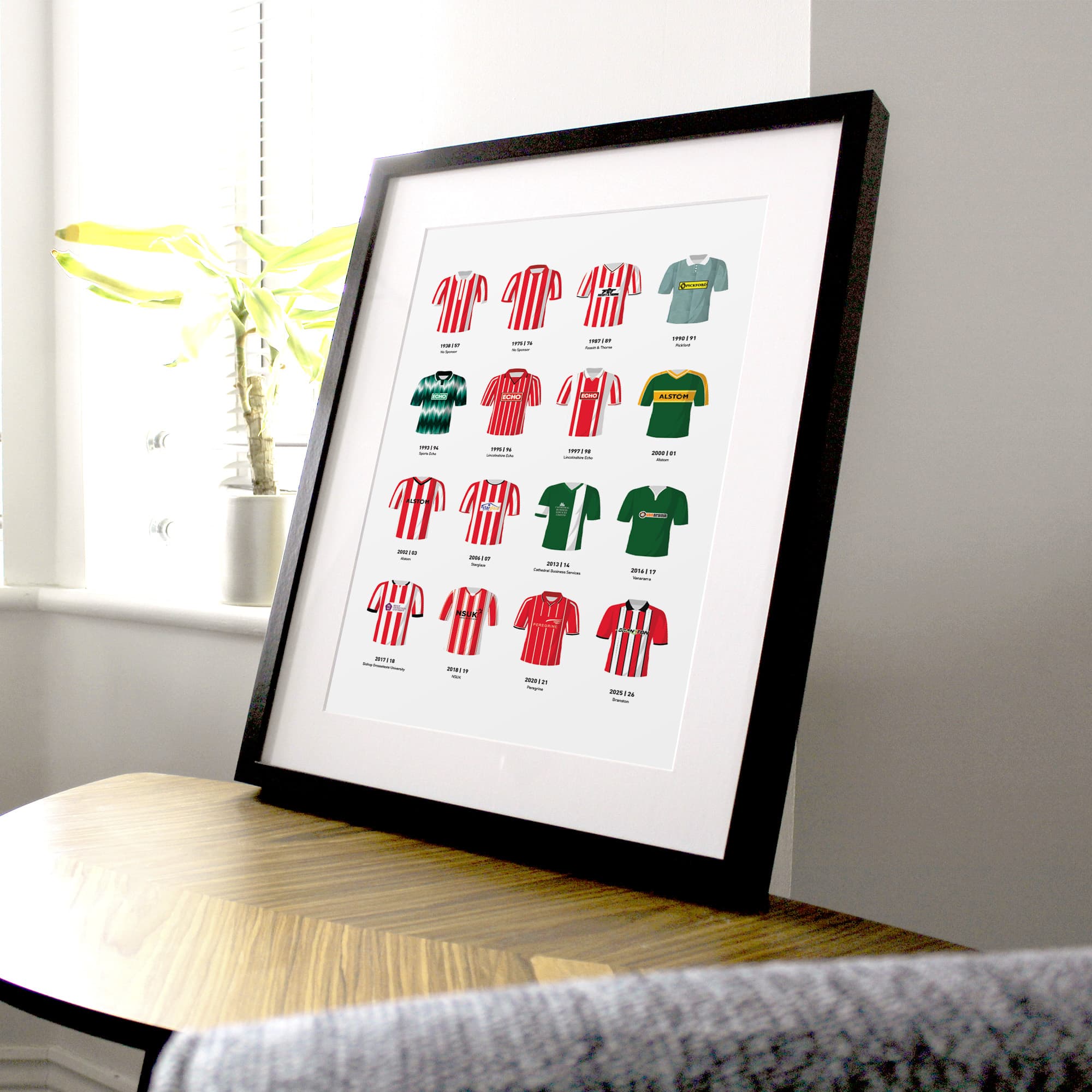 Lincoln Classic Kits Football Team Print