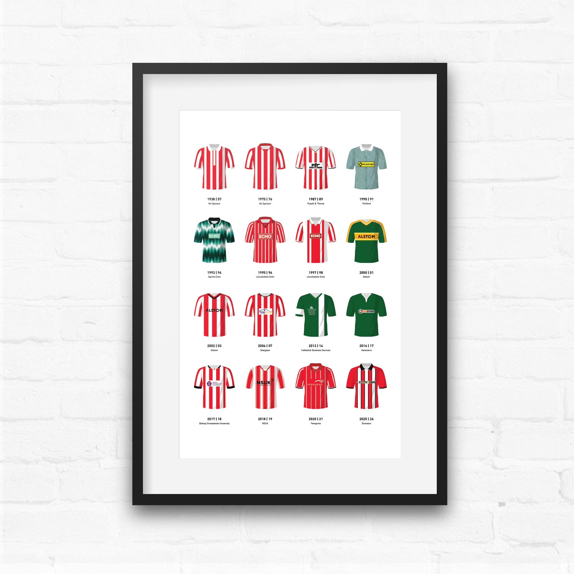 Lincoln Classic Kits Football Team Print