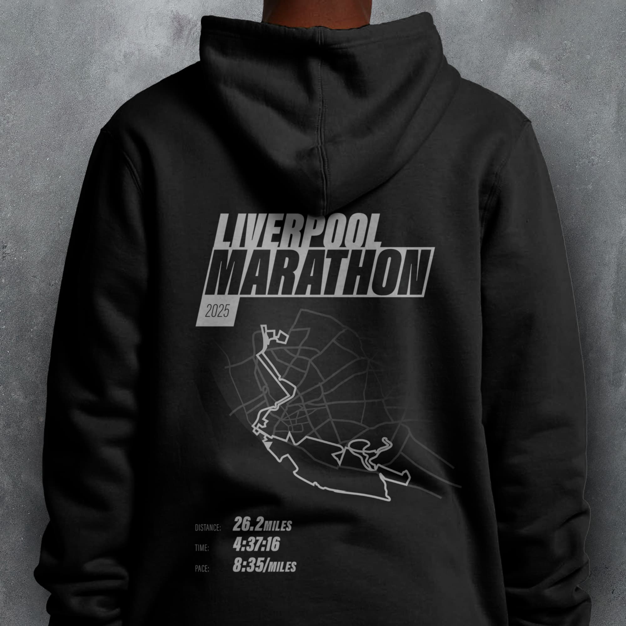 PERSONALISED Liverpool Marathon Finishers 'Amazing Pace' Hoodie