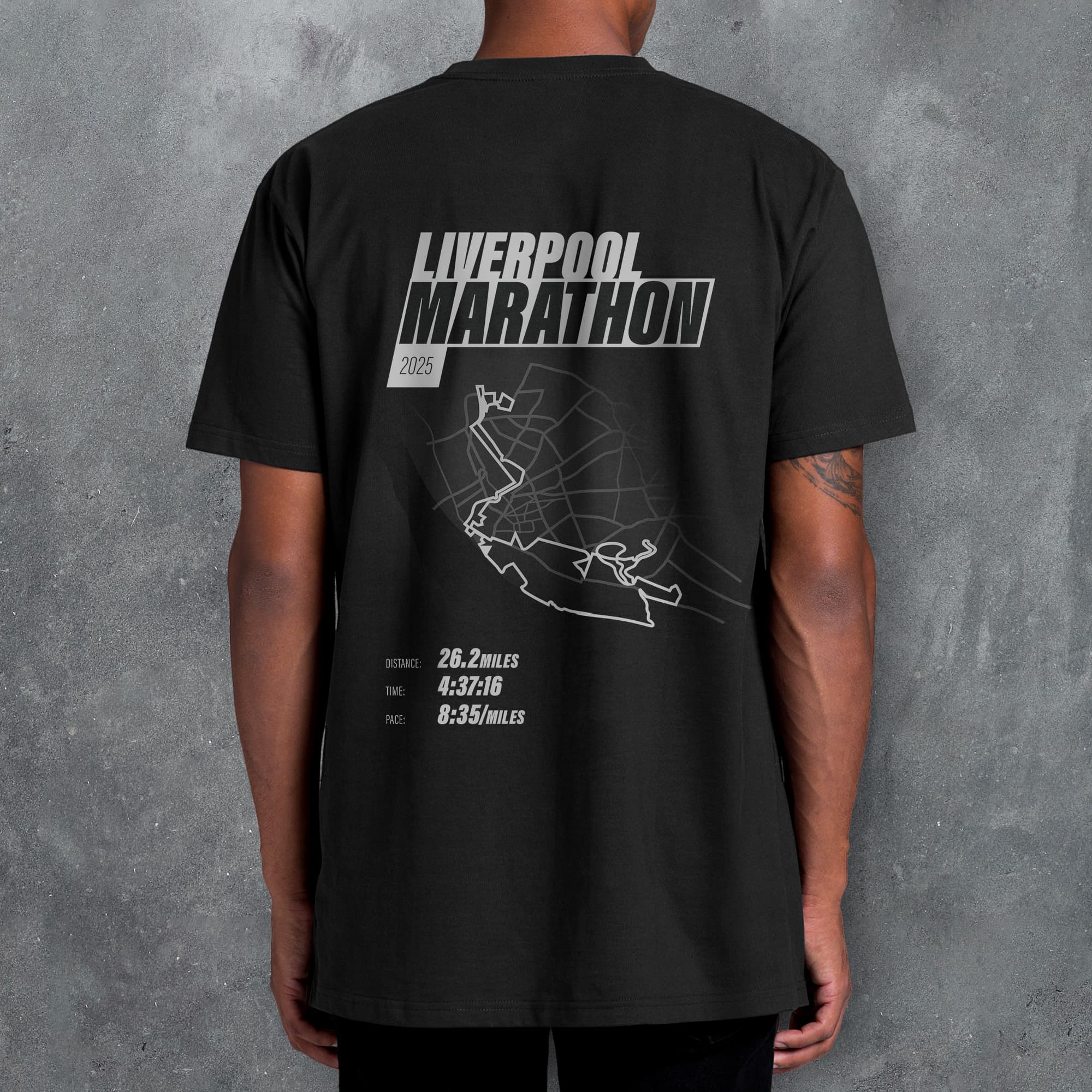 PERSONALISED Liverpool Marathon Finishers 'Amazing Pace' T-Shirt