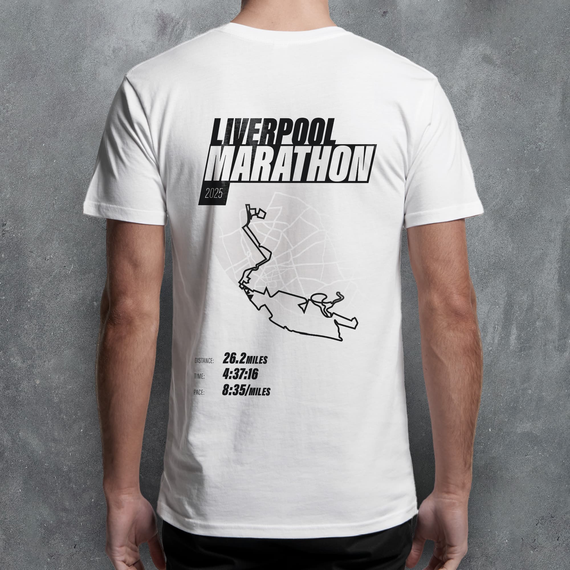 PERSONALISED Liverpool Marathon Finishers 'Amazing Pace' T-Shirt