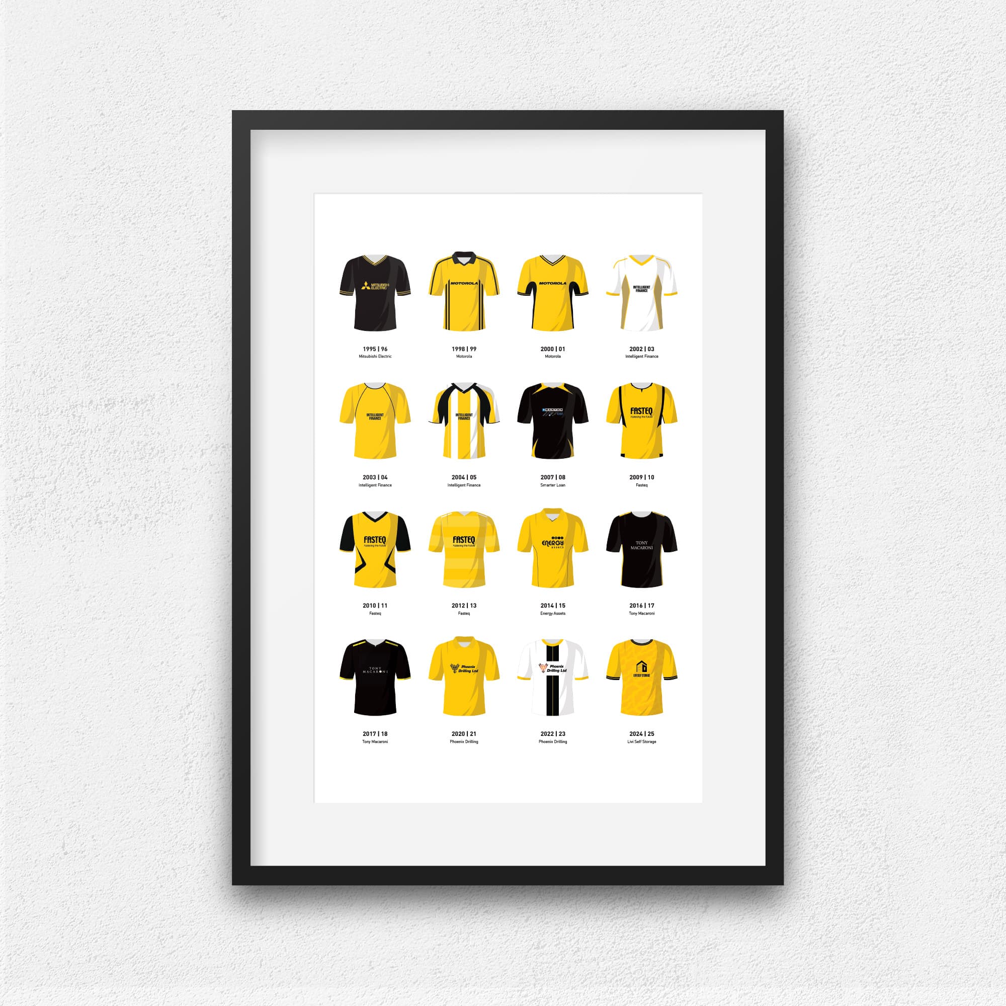 Livingston Classic Kits Football Team Print