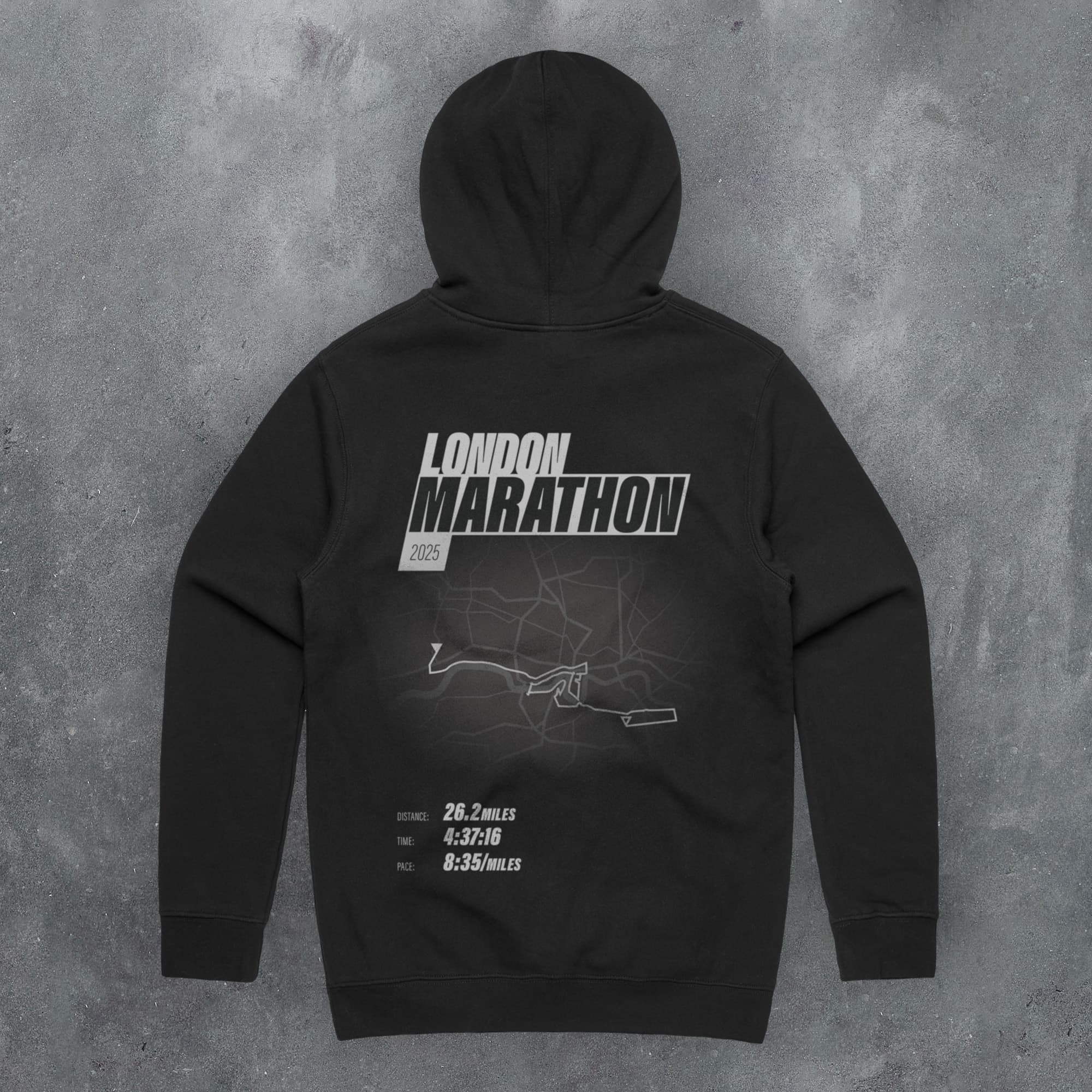 PERSONALISED London Marathon Finishers 'Amazing Pace' Hoodie