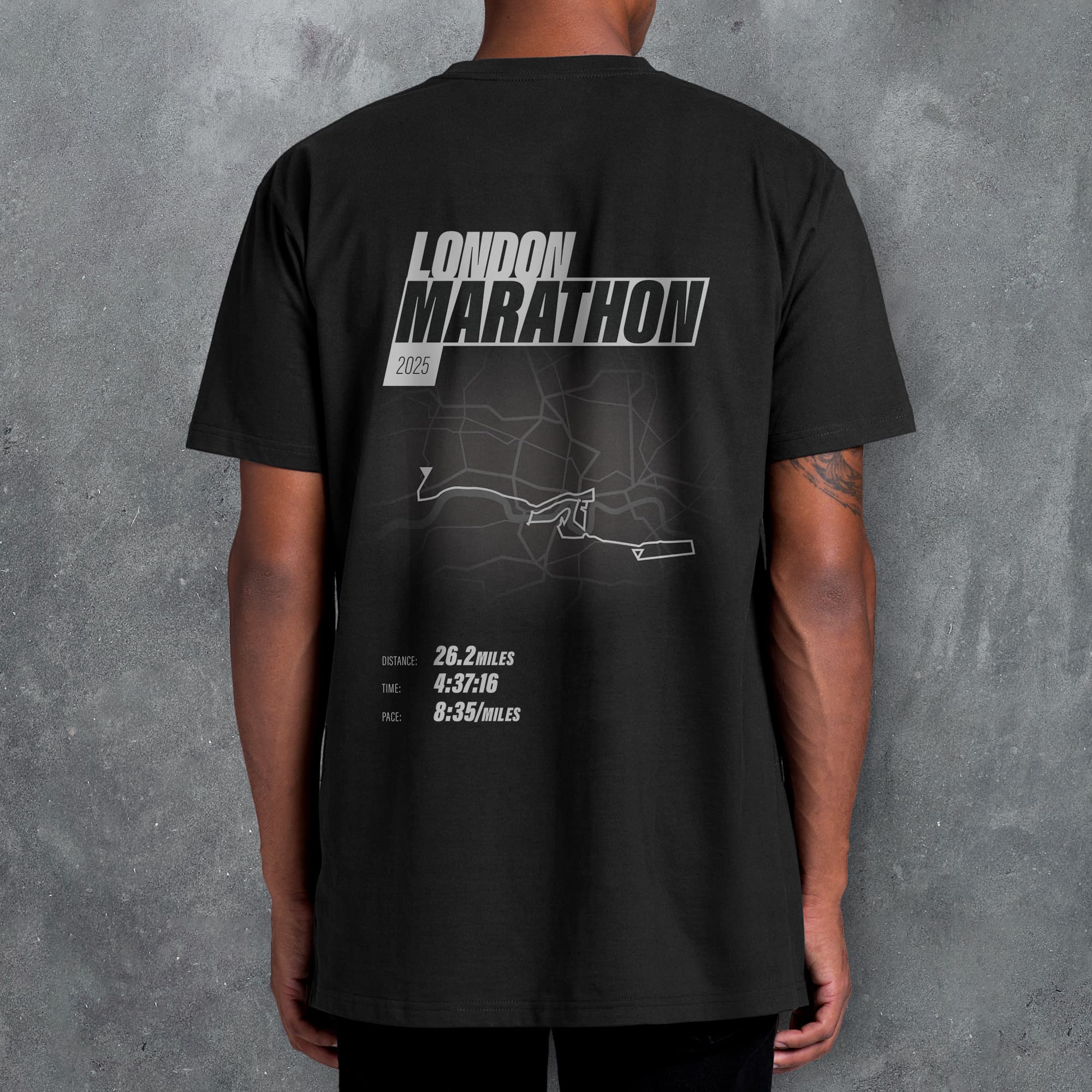 PERSONALISED London Marathon Finishers 'Amazing Pace' T-Shirt