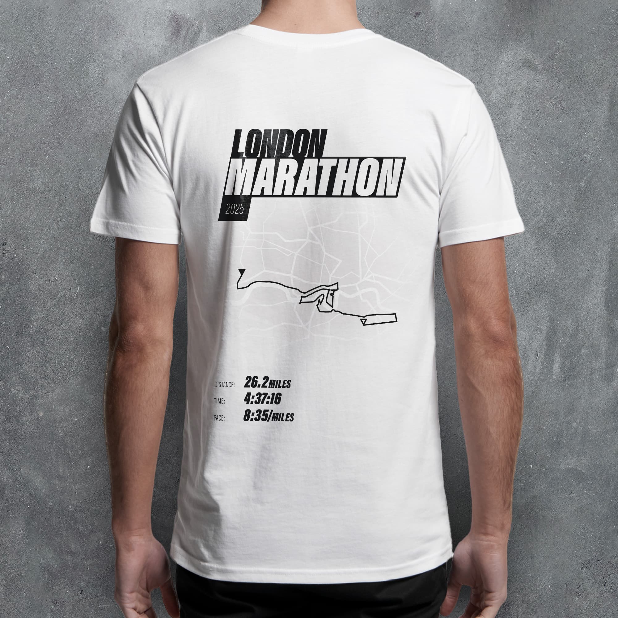 PERSONALISED London Marathon Finishers 'Amazing Pace' T-Shirt