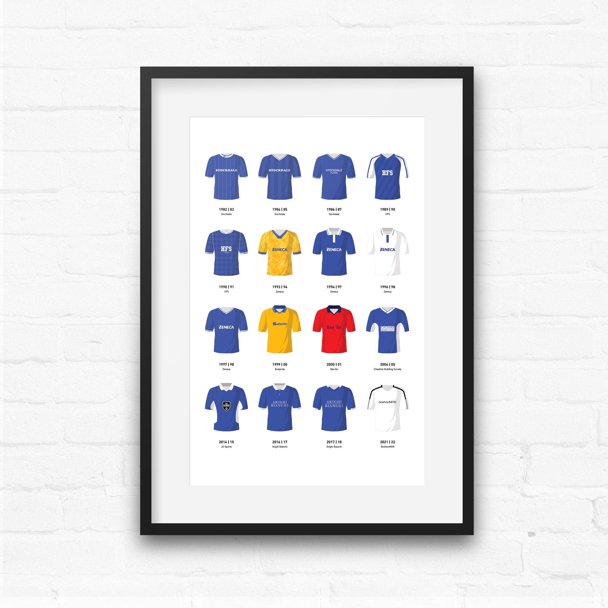 Macclesfield Classic Kits Football Team Print Good Team On Paper