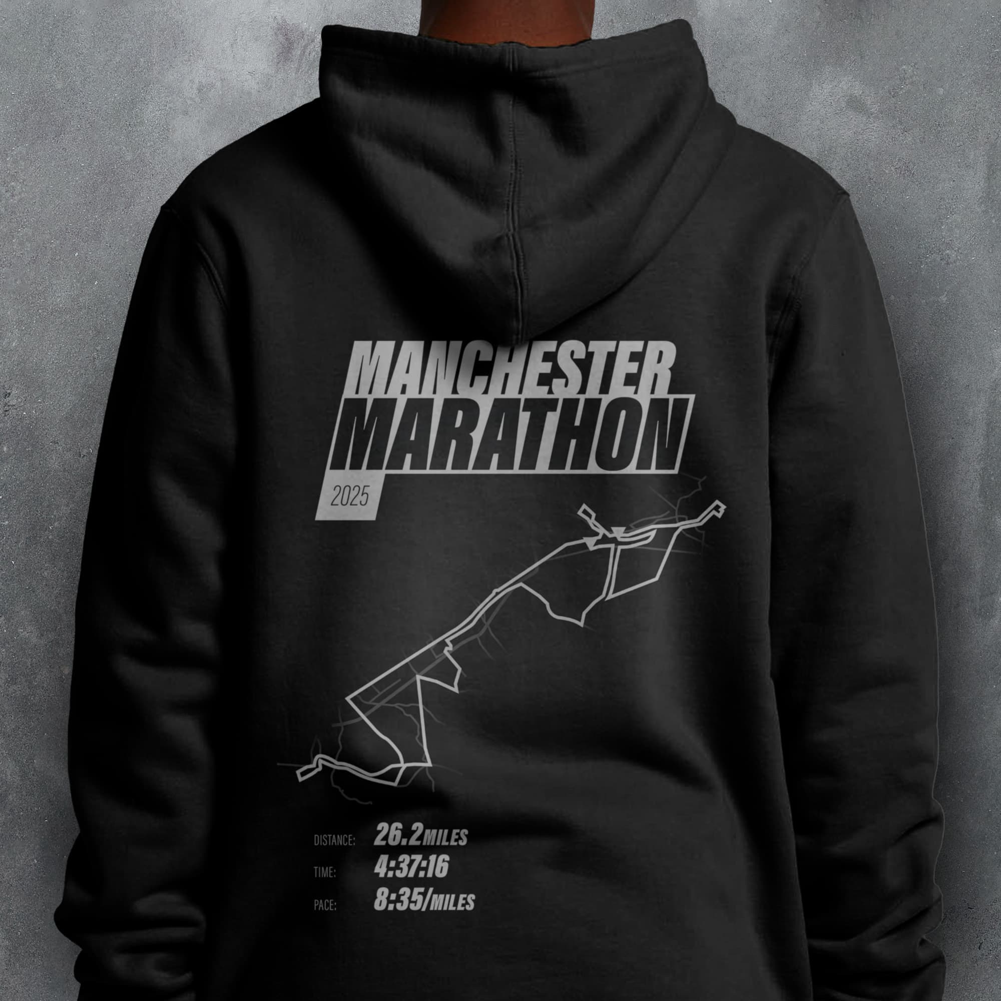 PERSONALISED Manchester Marathon Finishers 'Amazing Pace' Hoodie