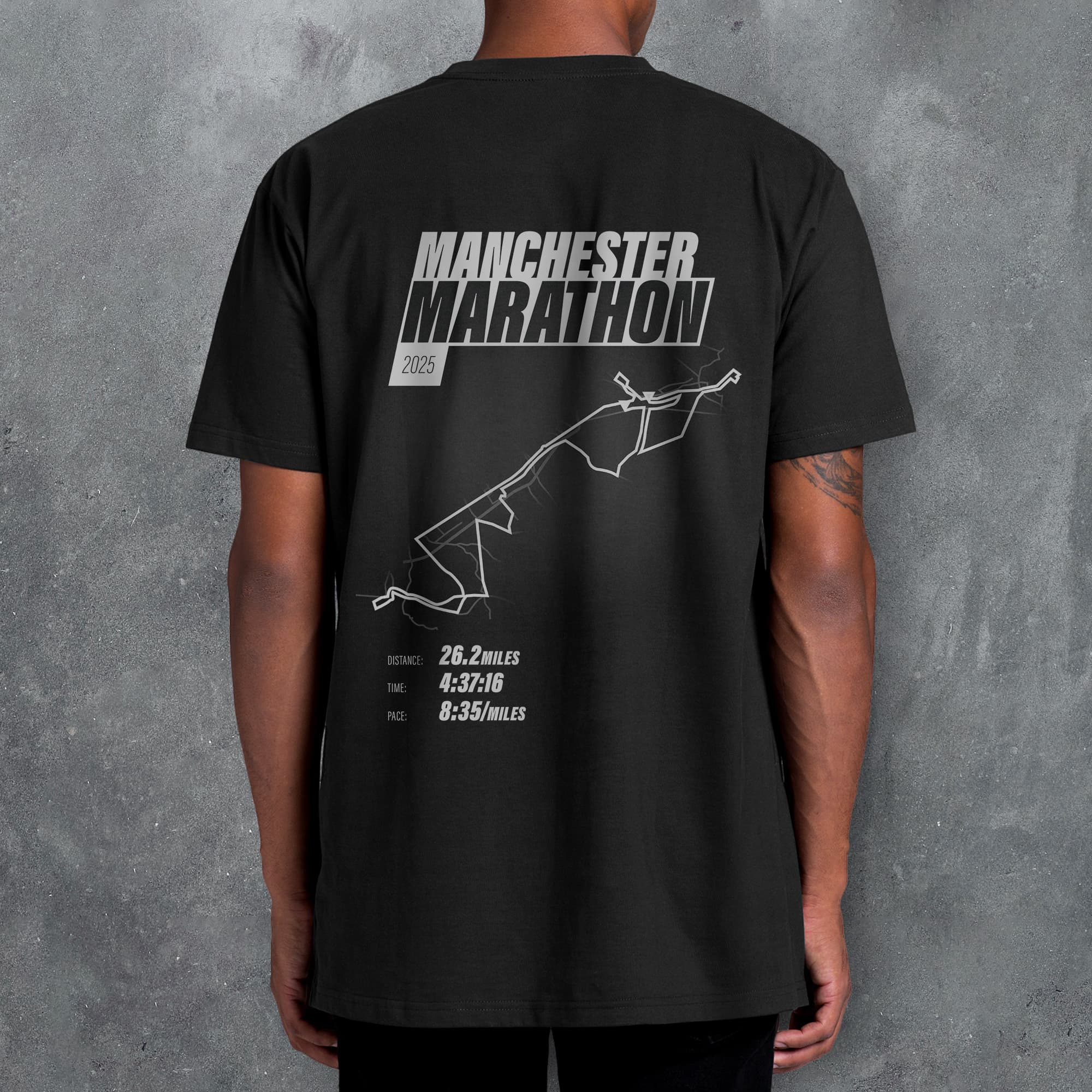 PERSONALISED Manchester Marathon Finishers 'Amazing Pace' T-Shirt
