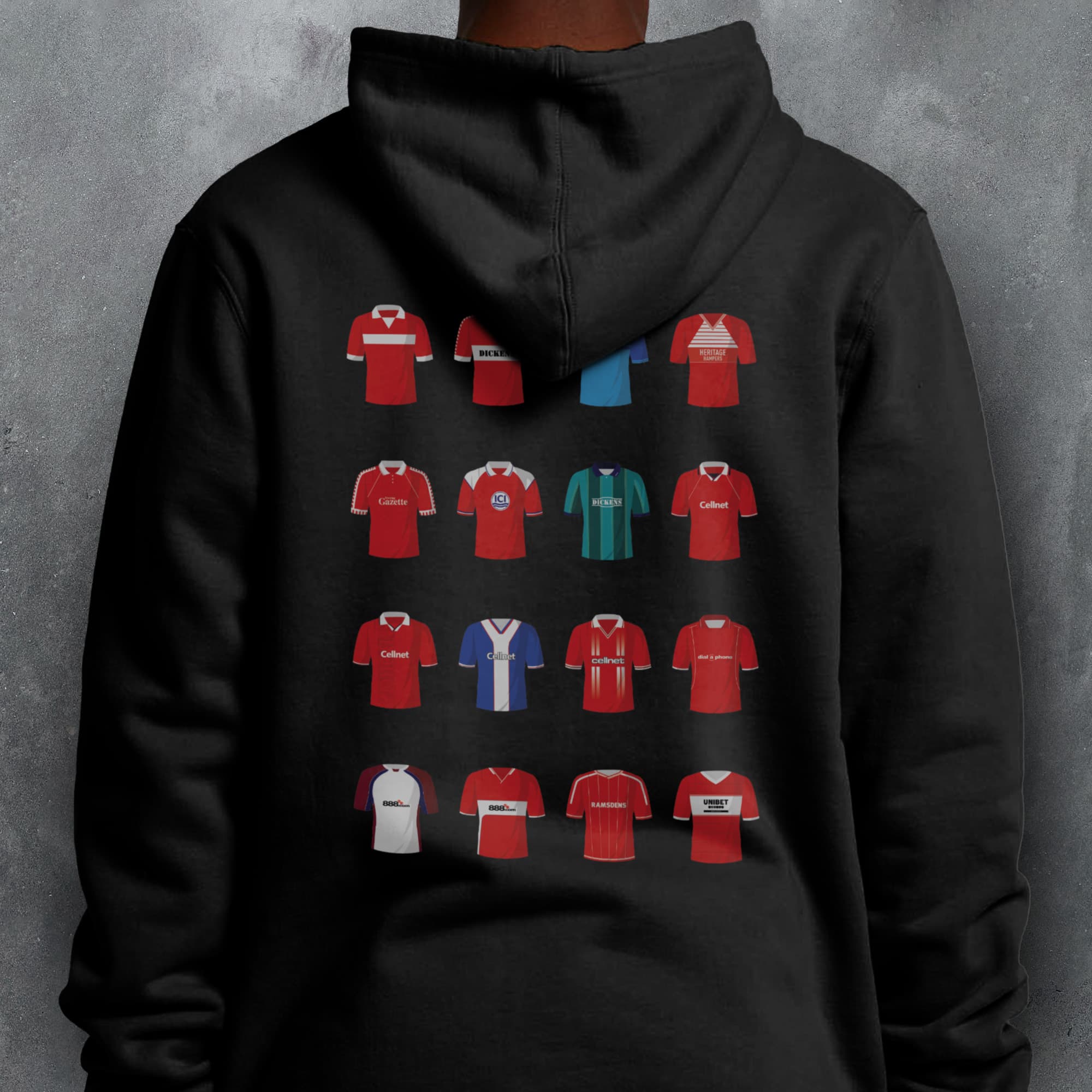 Middlesbrough Classic Kits Football Hoodie