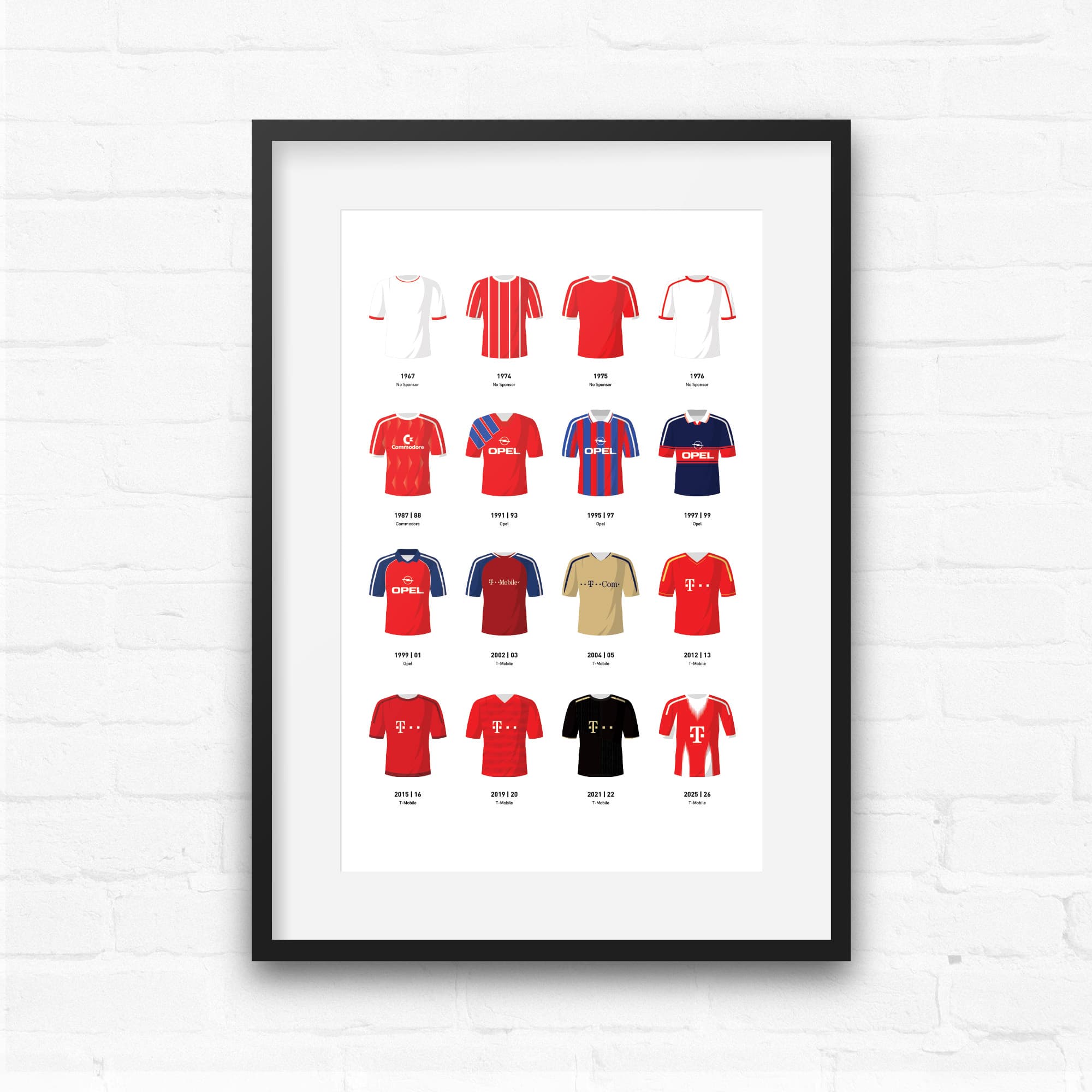 Munich Classic Kits Football Team Print