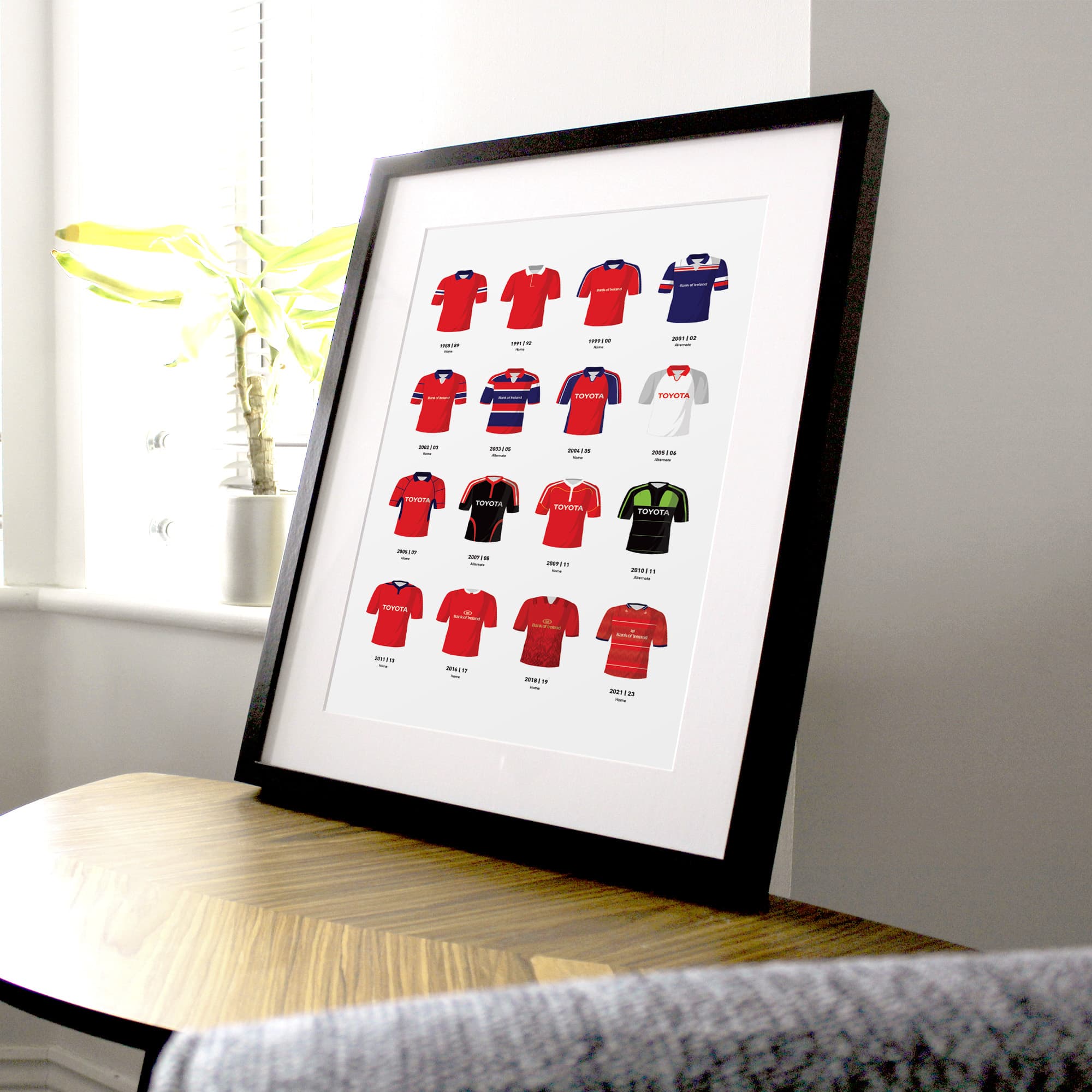 Munster Classic Kits Rugby Union Team Print