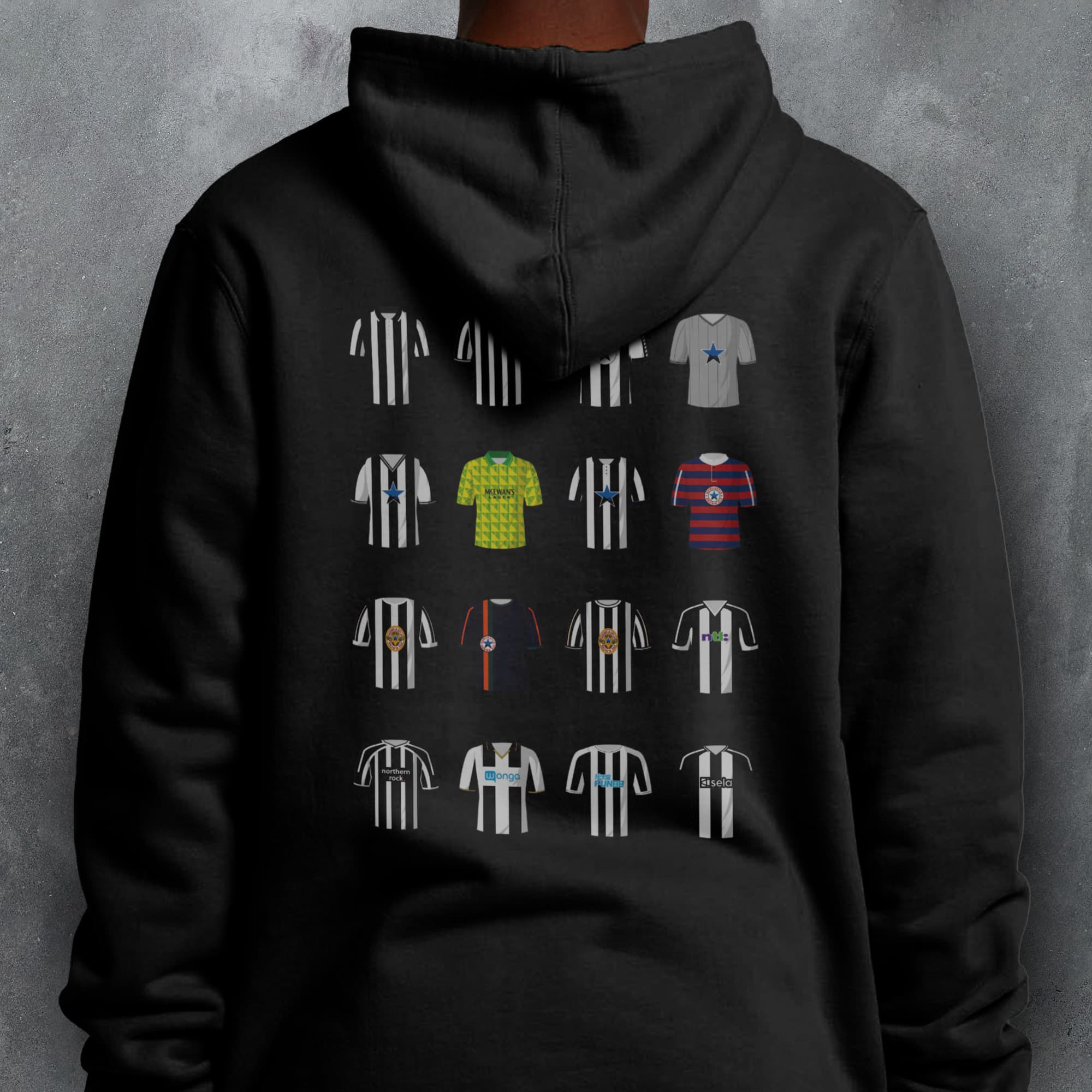 Newcastle Classic Kits Football Hoodie