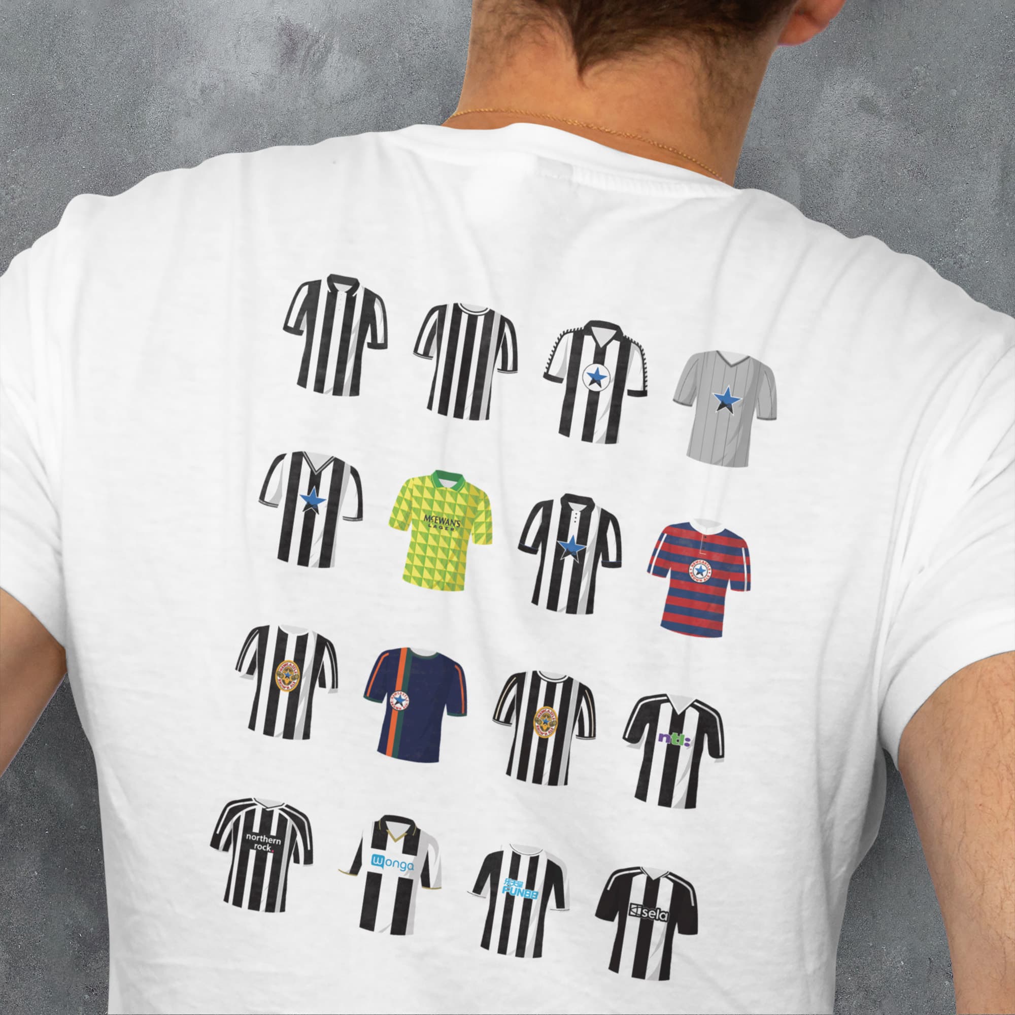 Newcastle Classic Kits Football T-Shirt
