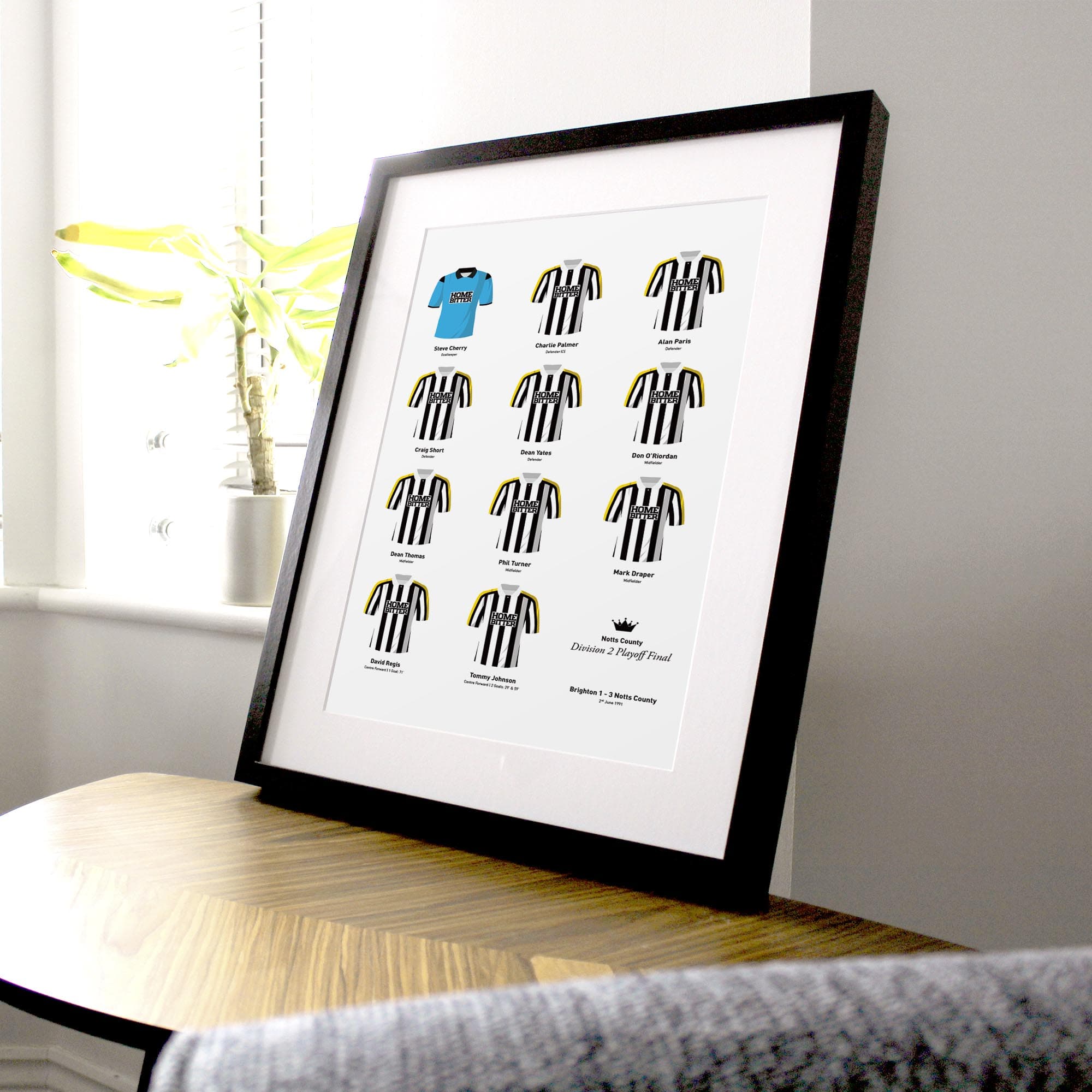Notts County 1991 Division 2 Playoff Winners Football Team Print Good Team On Paper