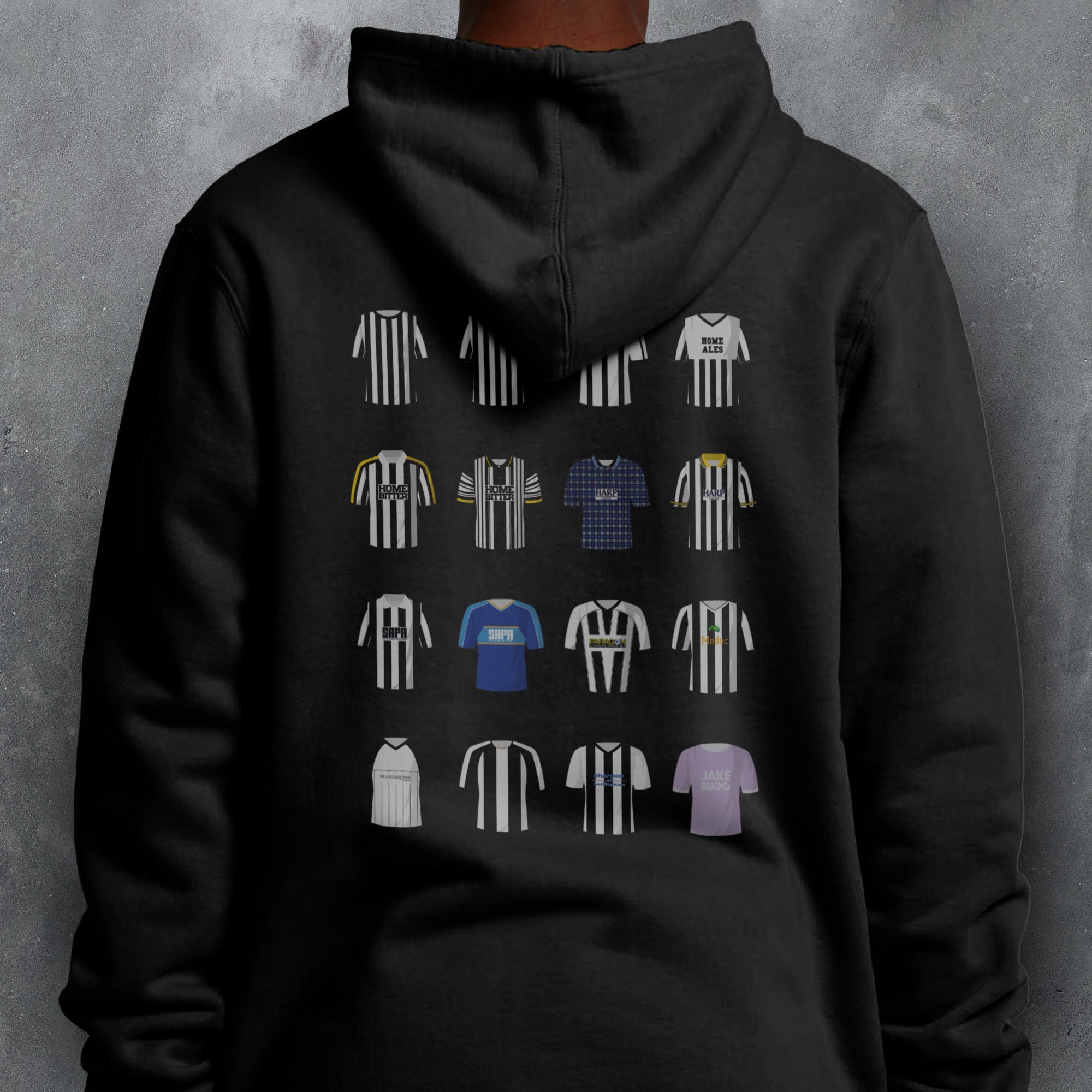 Notts County Classic Kits Football Hoodie Good Team On Paper