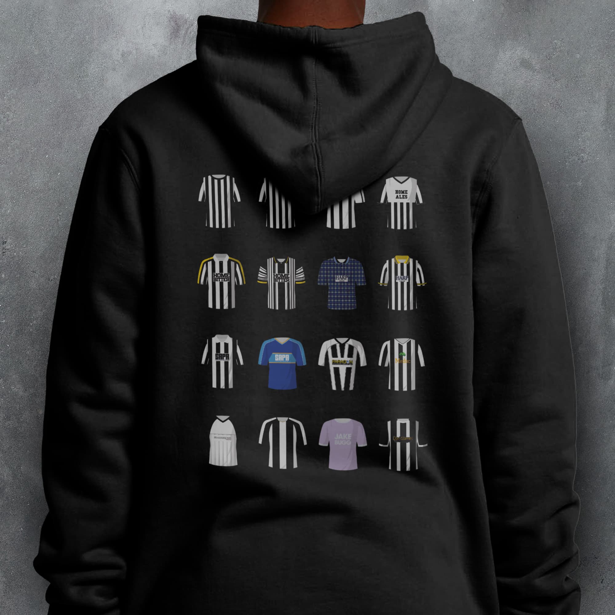 Notts County Classic Kits Football Hoodie