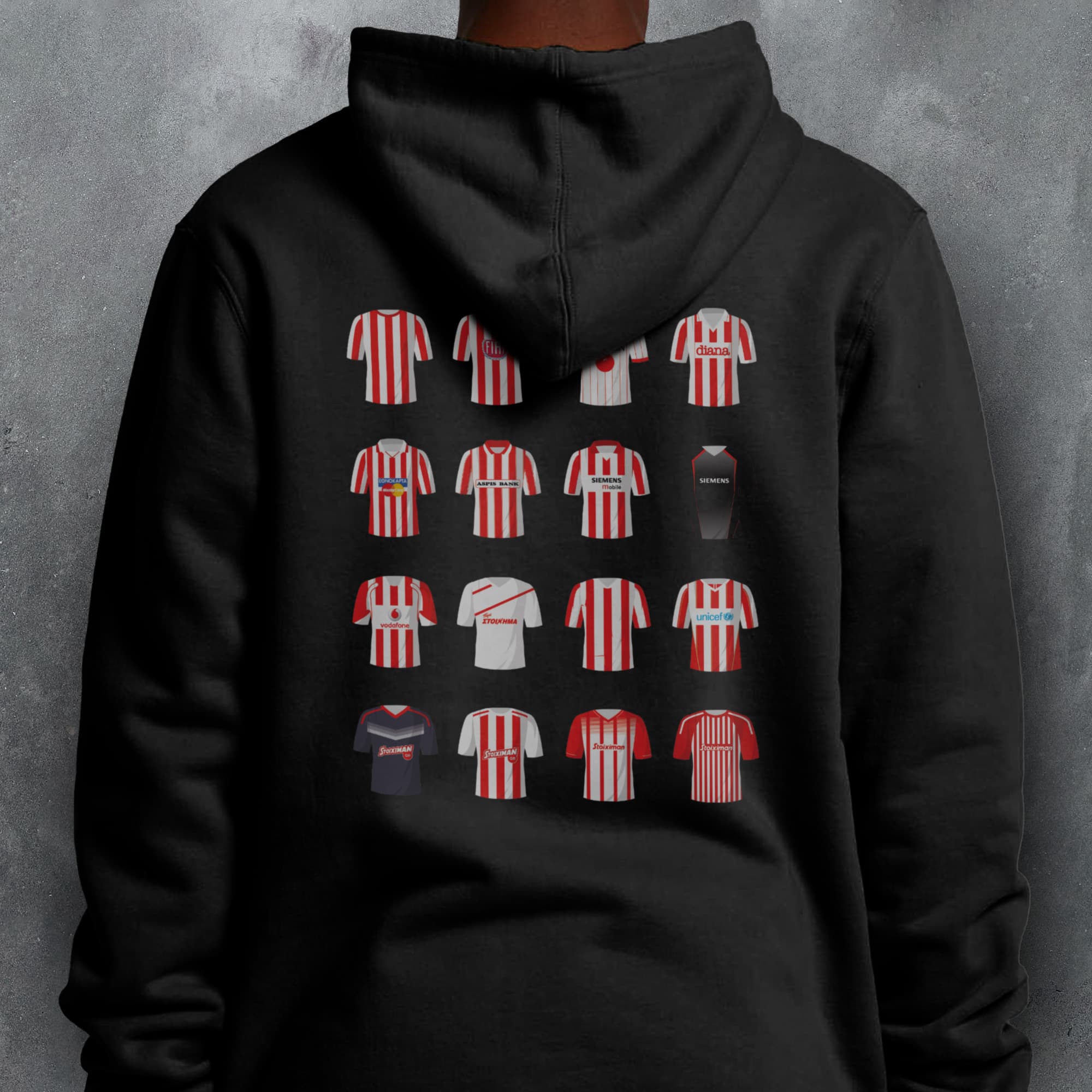 Olympiacos Classic Kits Football Hoodie