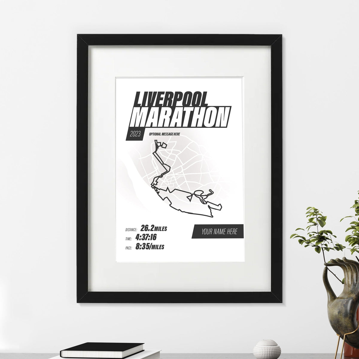 Midnight Sun - Marathon Finisher's Print — PHOME - Personalised
