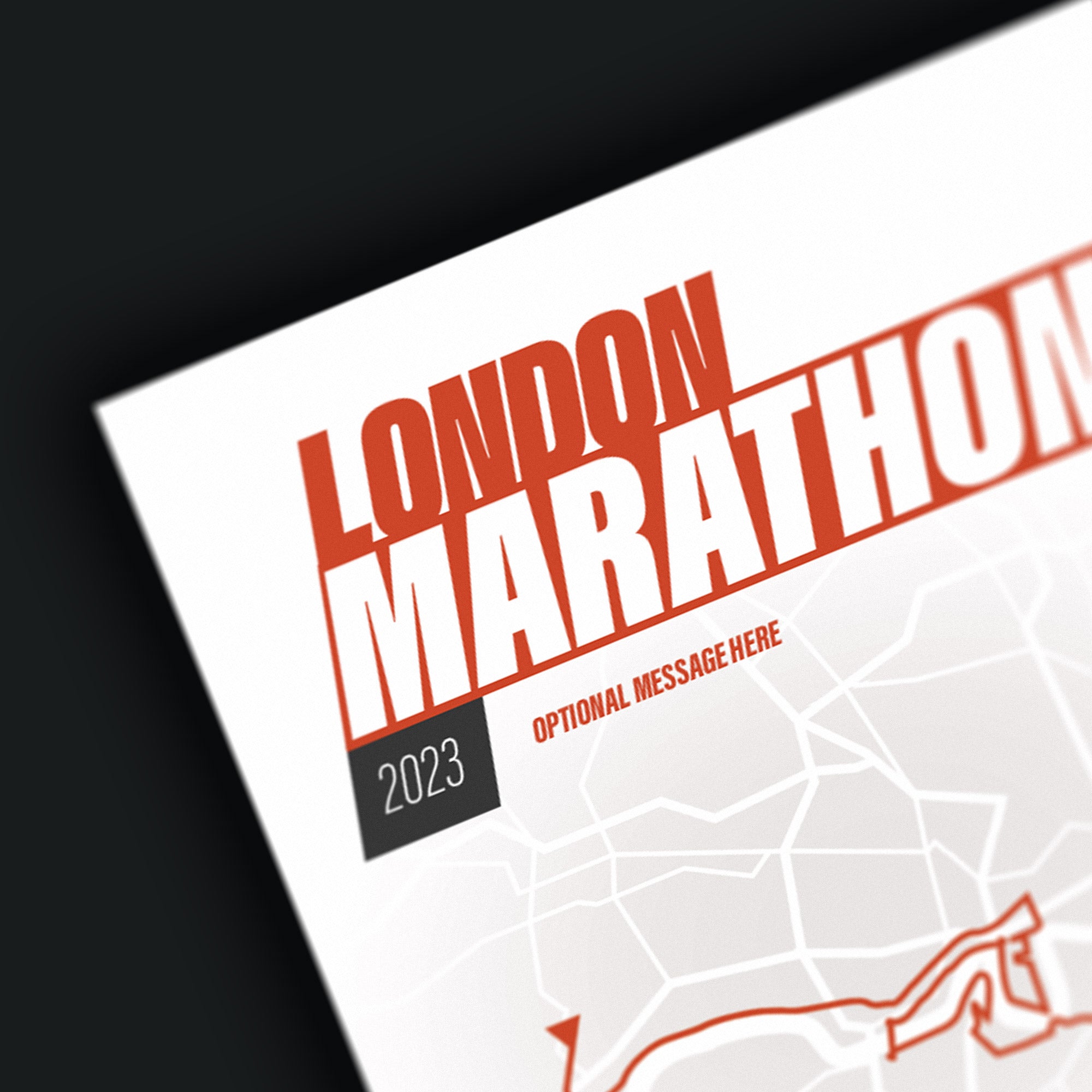 PERSONALISED 'Amazing Pace' London Marathon Finishers Print Good Team On Paper