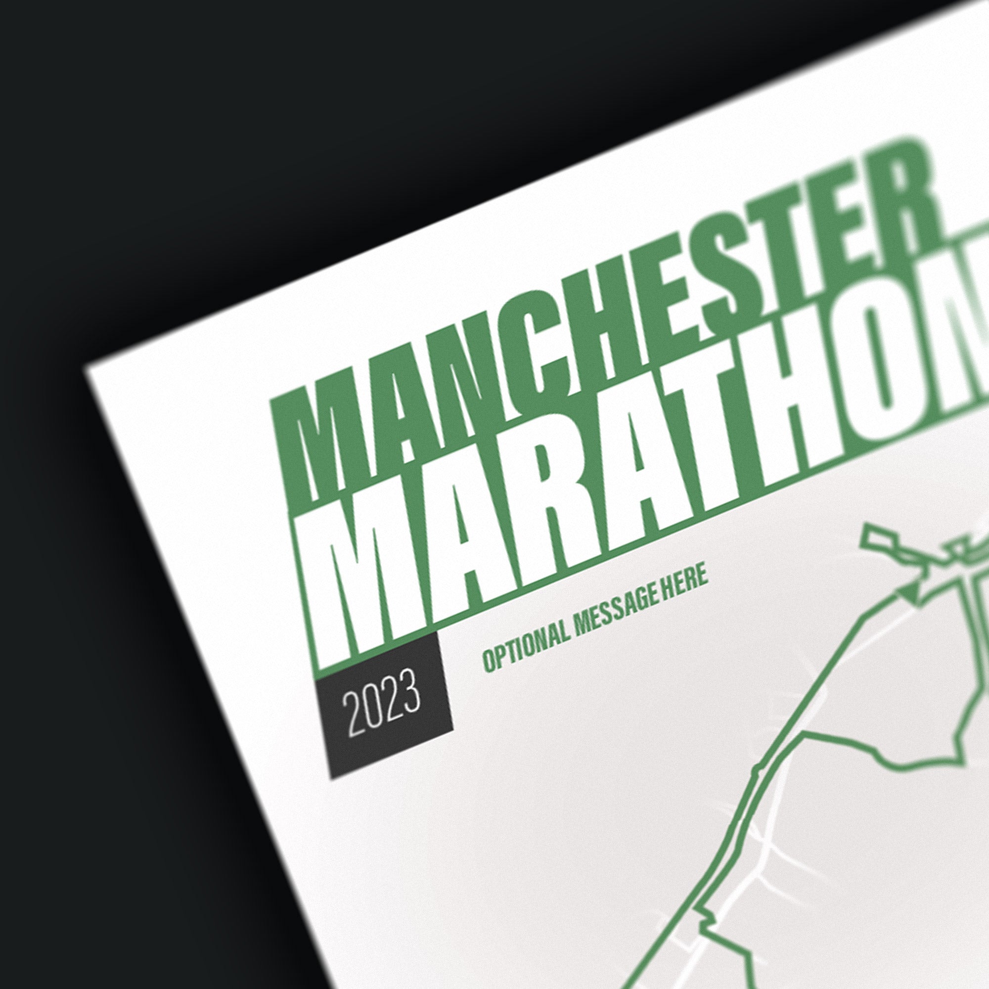 PERSONALISED 'Amazing Pace' Manchester Marathon Finishers Print Good Team On Paper