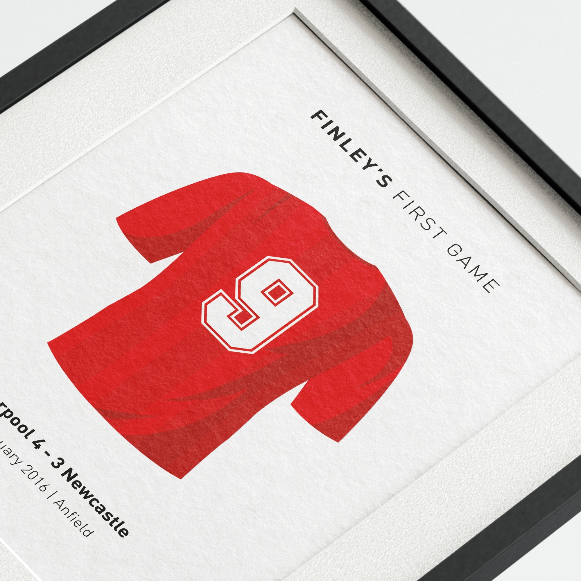 PERSONALISED 'My First Game' Sports Print Good Team On Paper