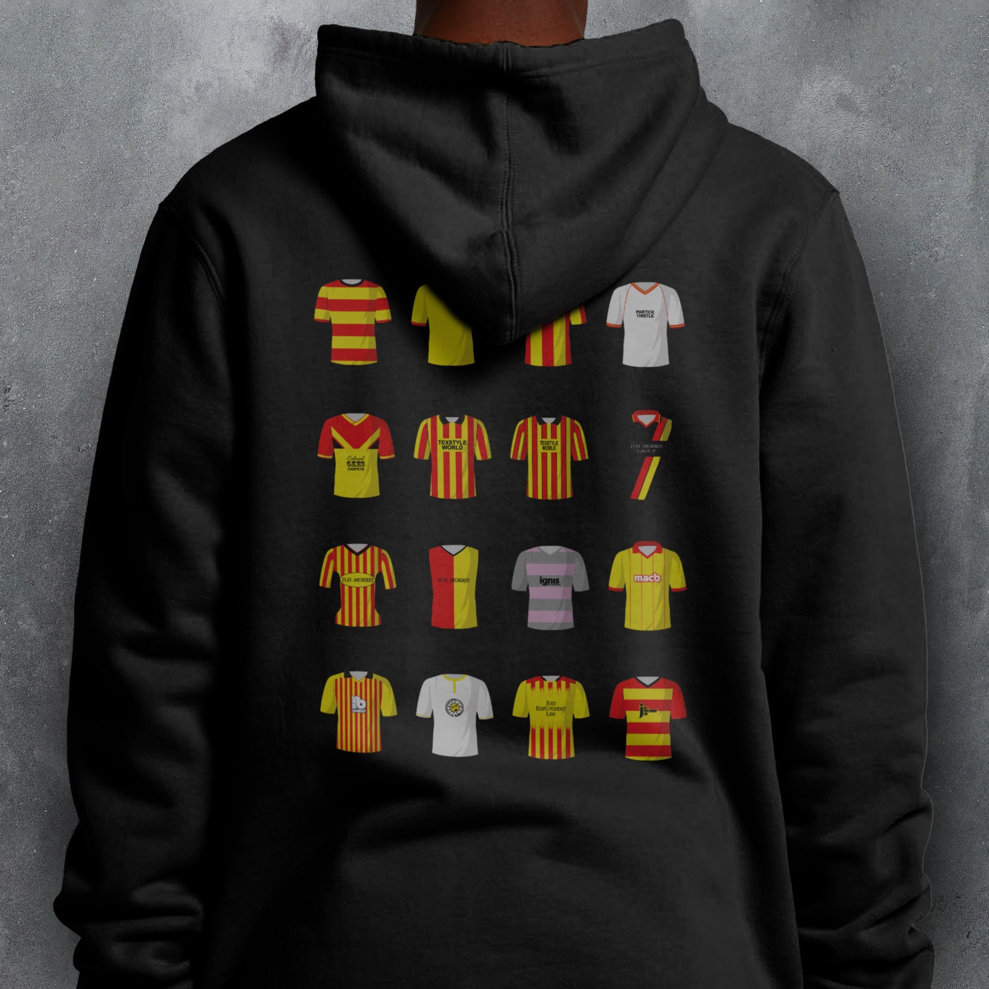 Partick Classic Kits Football Hoodie Good Team On Paper