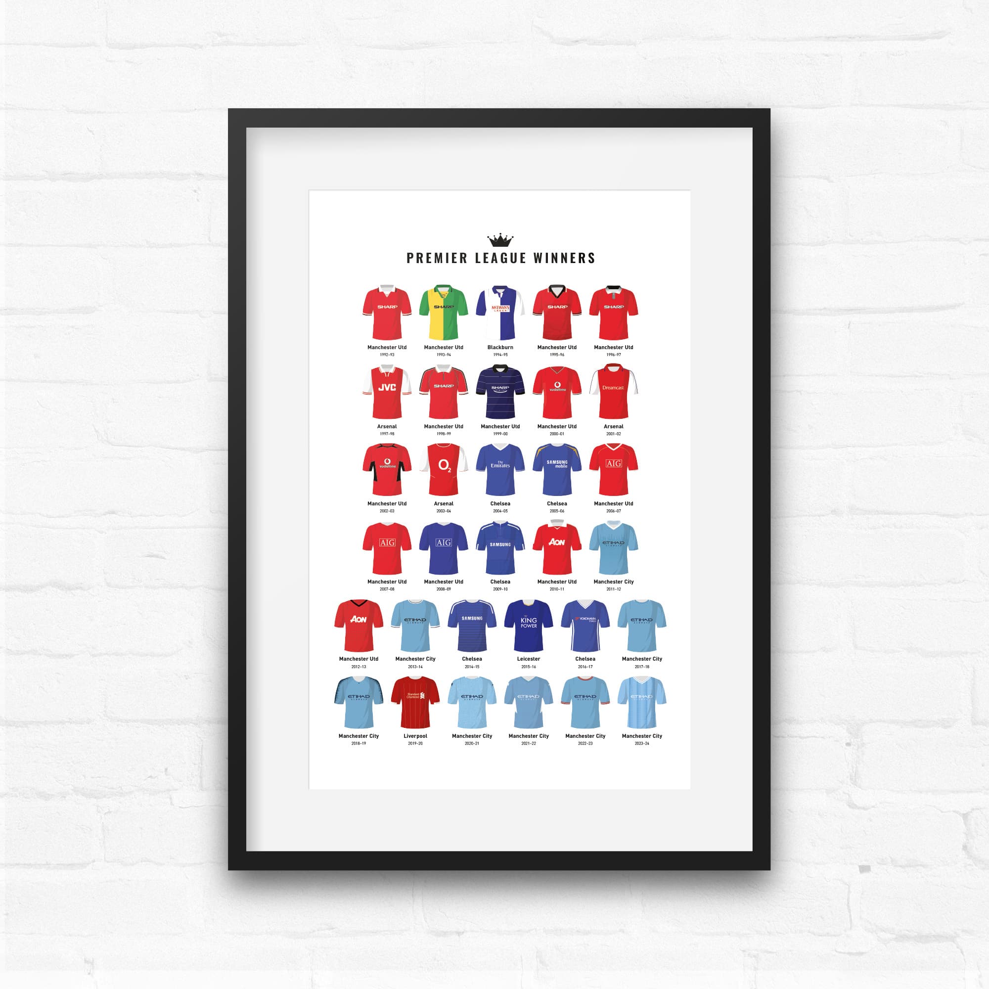 Premier Winners Football Print