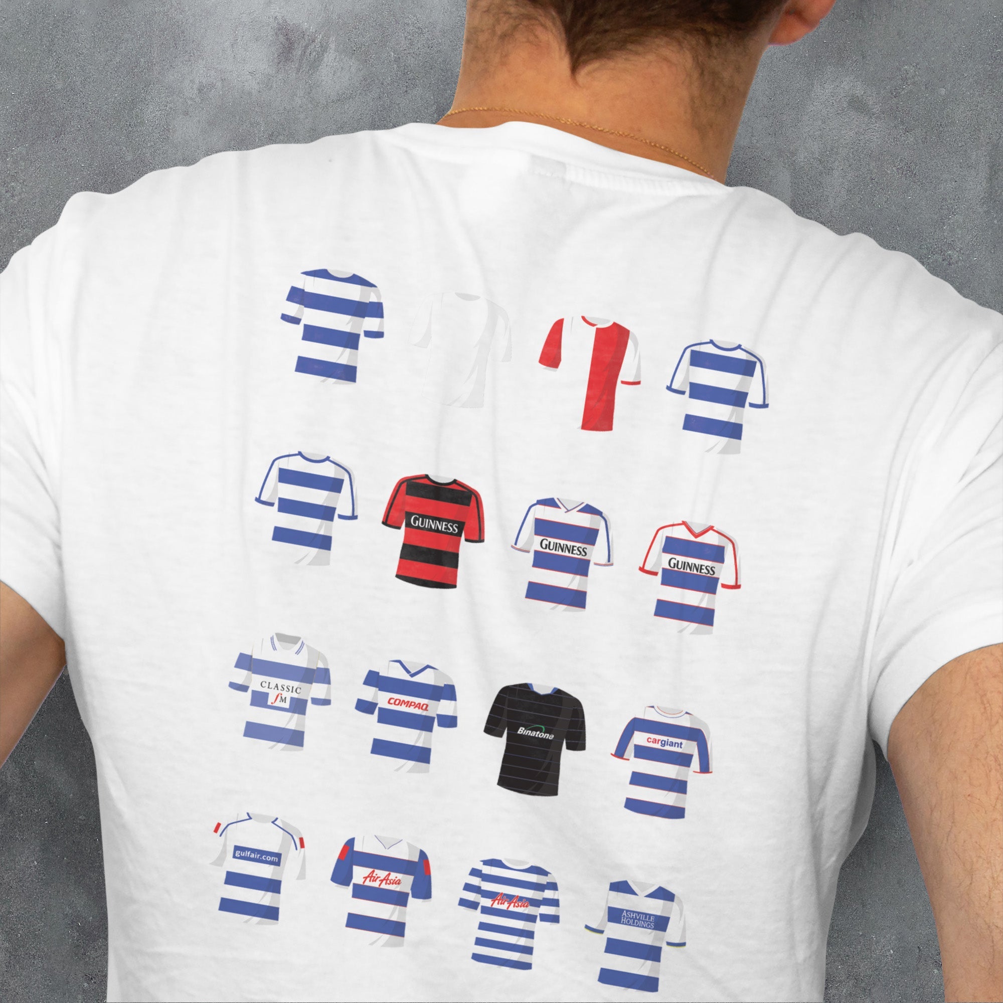QPR Classic Kits Football T-Shirt Gift