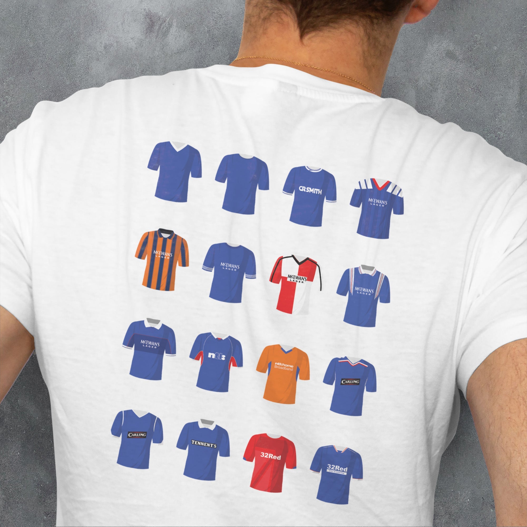 Rangers Classic Kits Football T-Shirt