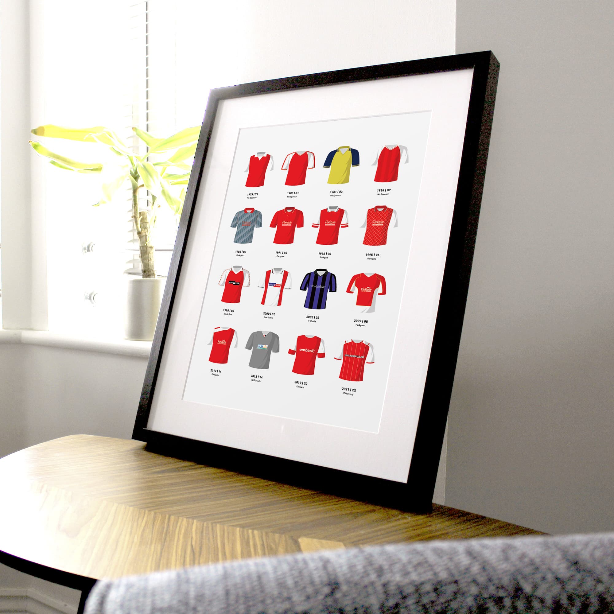 Rotherham Classic Kits Football Team Print Good Team On Paper