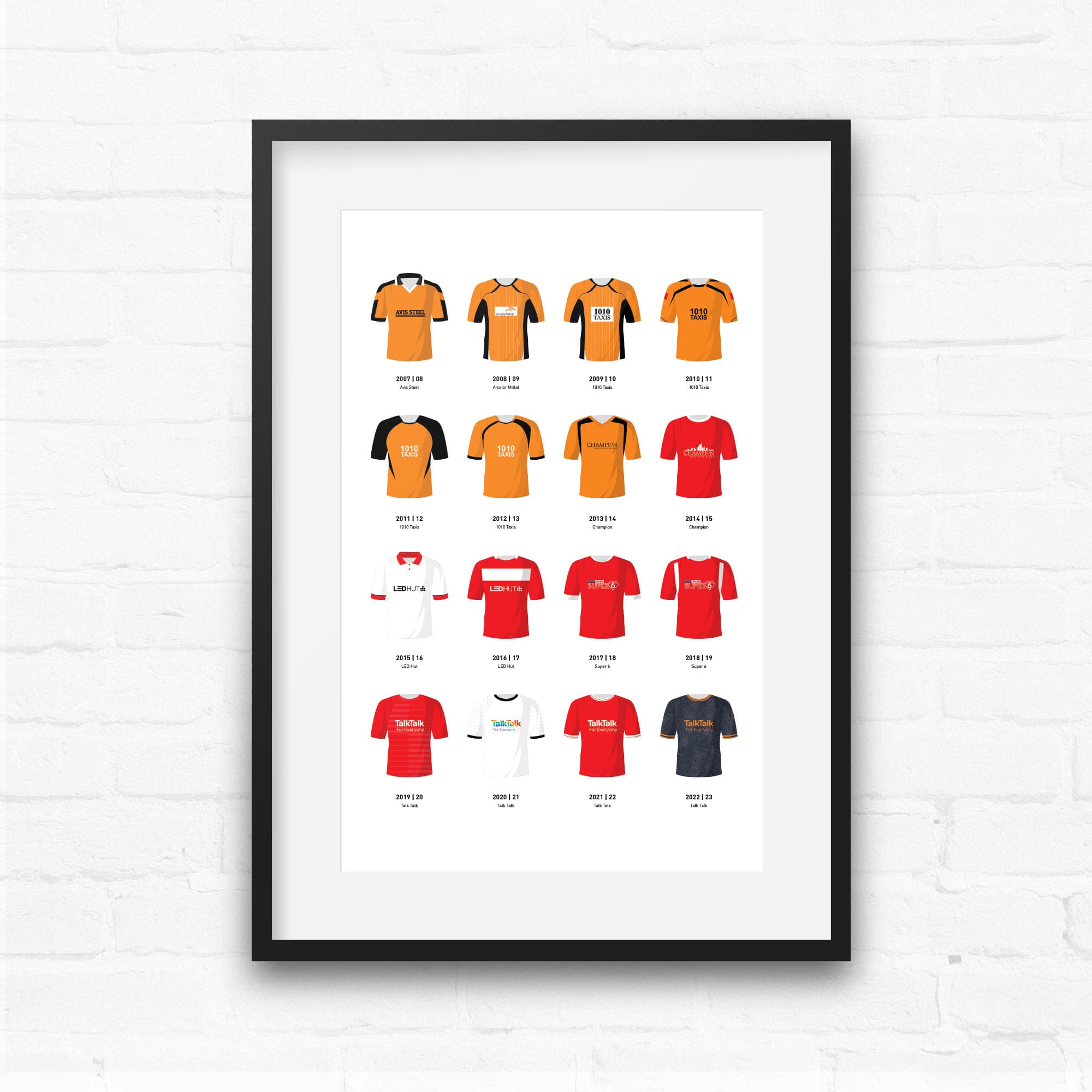 Salford Classic Kits Football Team Print Good Team On Paper